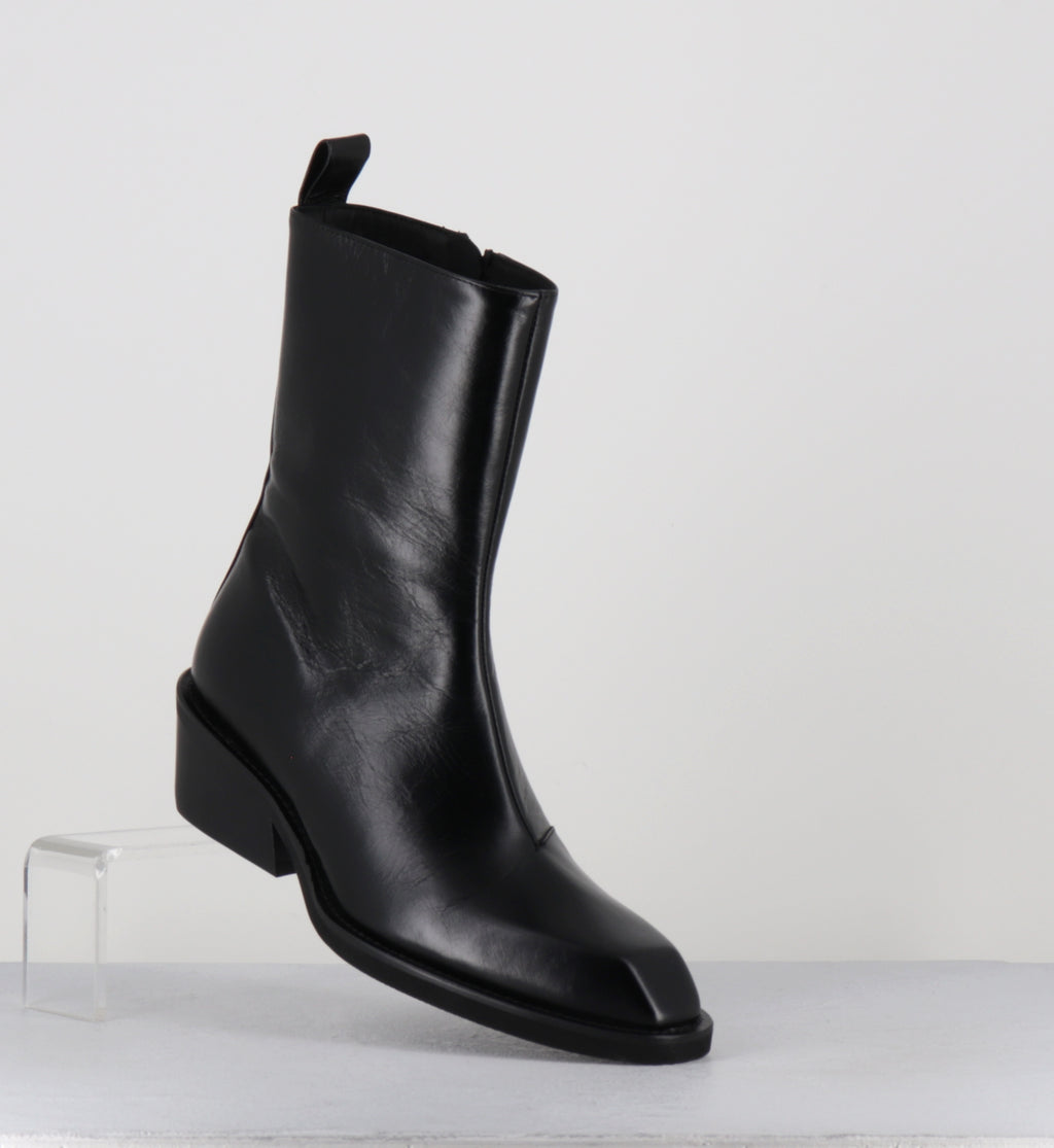 Boots santiag en cuir noir - TMAR1 PATHOS NERO