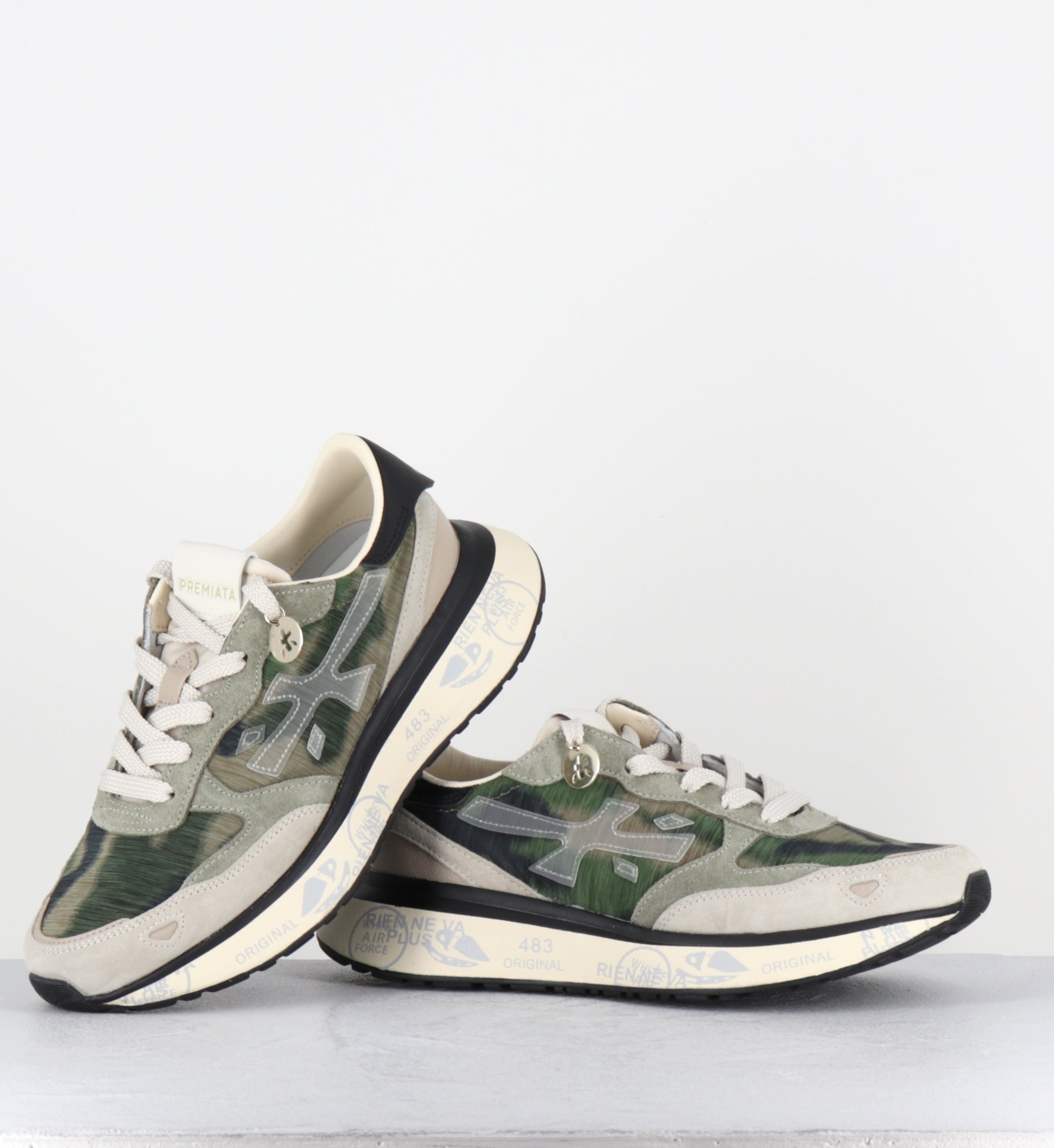 Sneakers imprimé militaire kaki - LAURYN  8185
