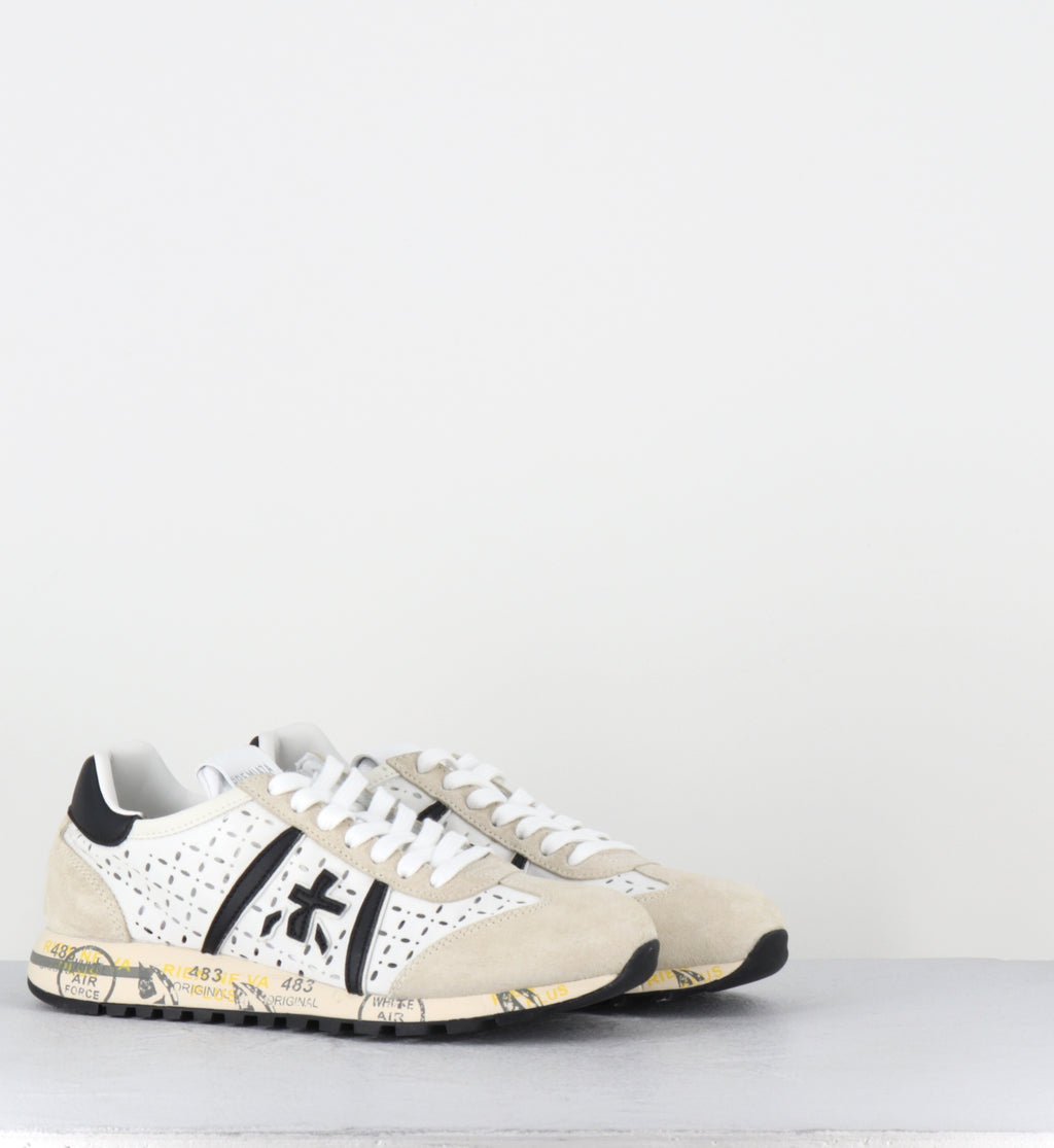Sneakers en cuir blanc ajouré - LUCYD PE26 7413