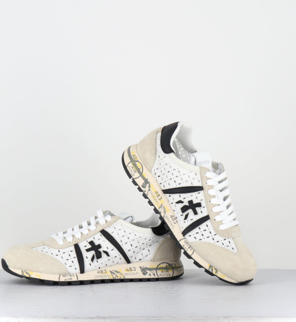 Sneakers en cuir blanc ajouré - LUCYD PE26 7413
