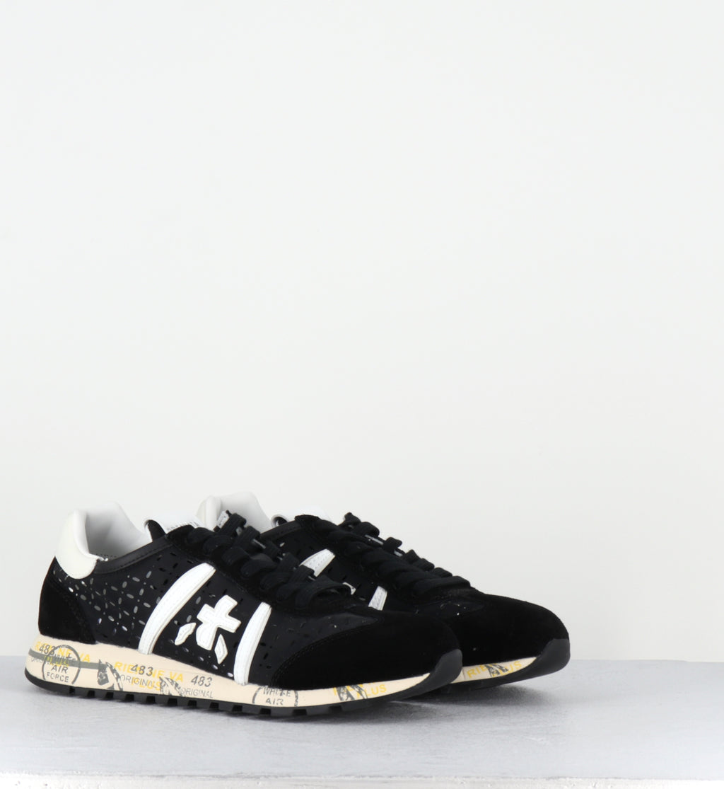 Sneakers toile noire ajourée - LUCYD26  7414