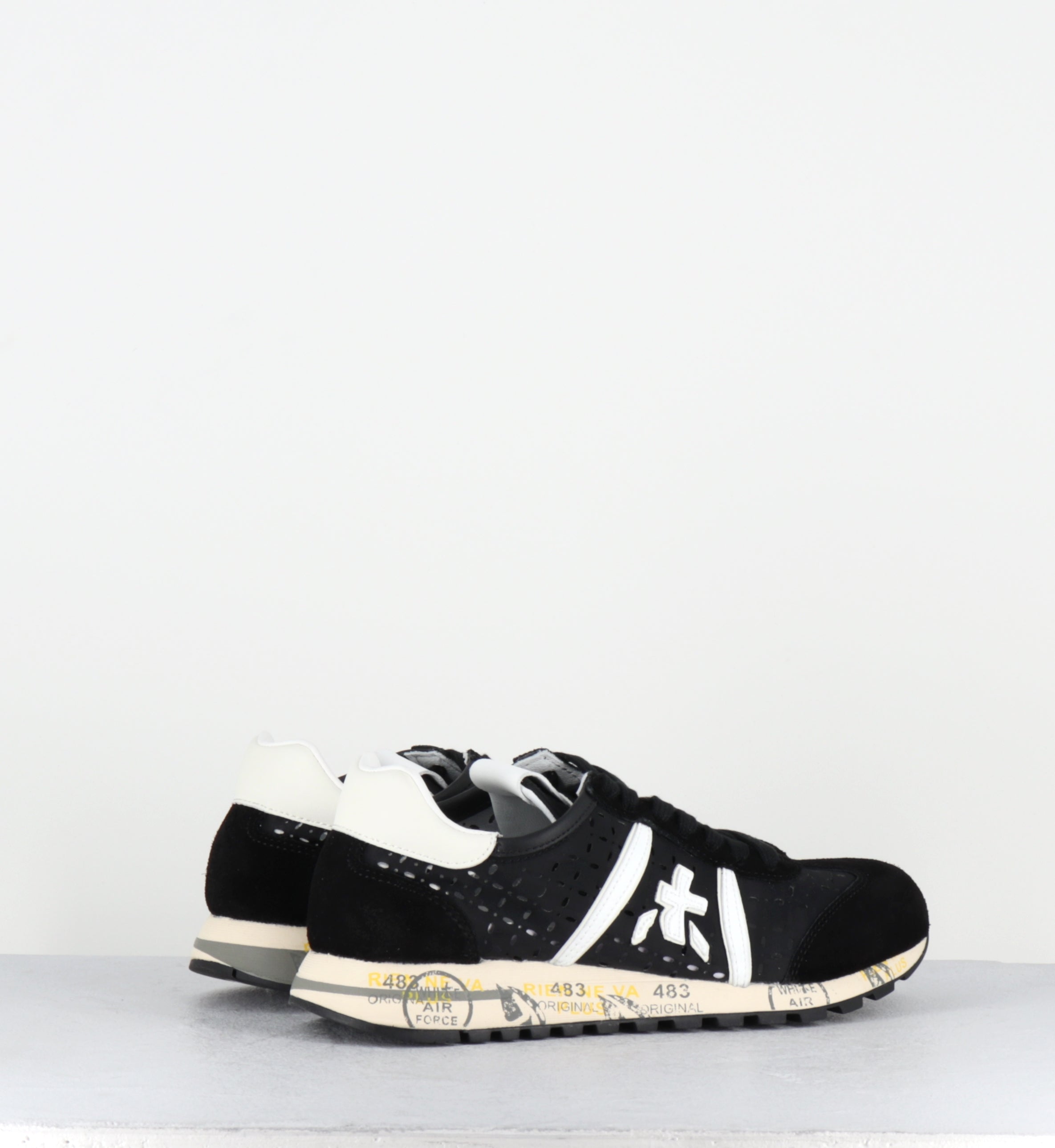 Sneakers toile noire ajourée - LUCYD26  7414