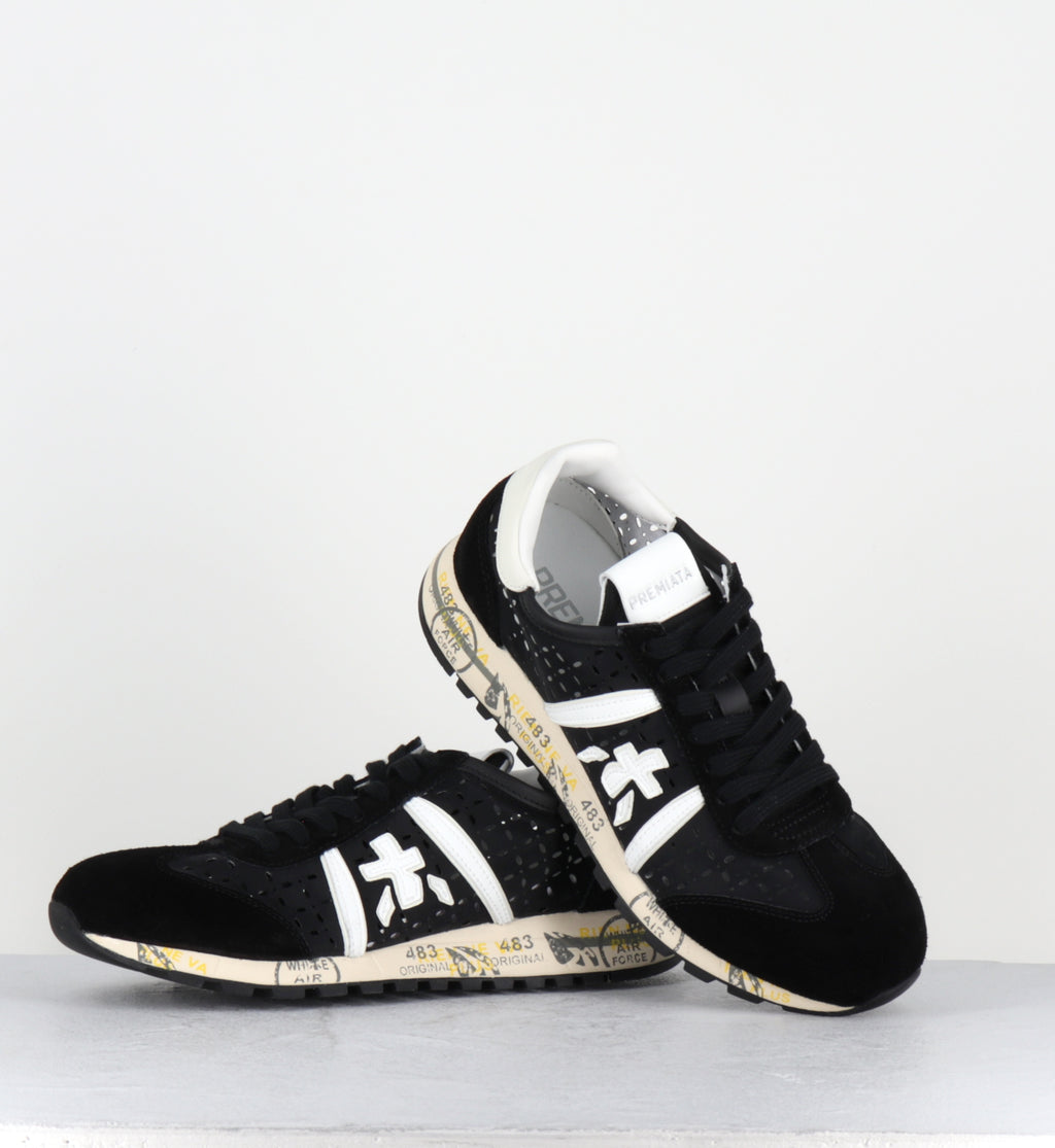 Sneakers toile noire ajourée - LUCYD26  7414