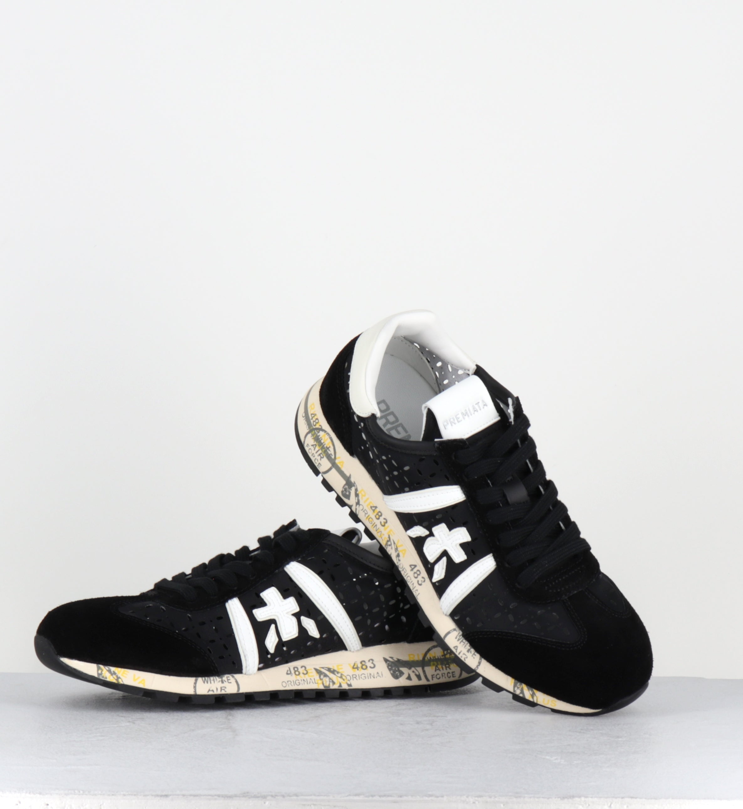 Sneakers toile noire ajourée - LUCYD26  7414