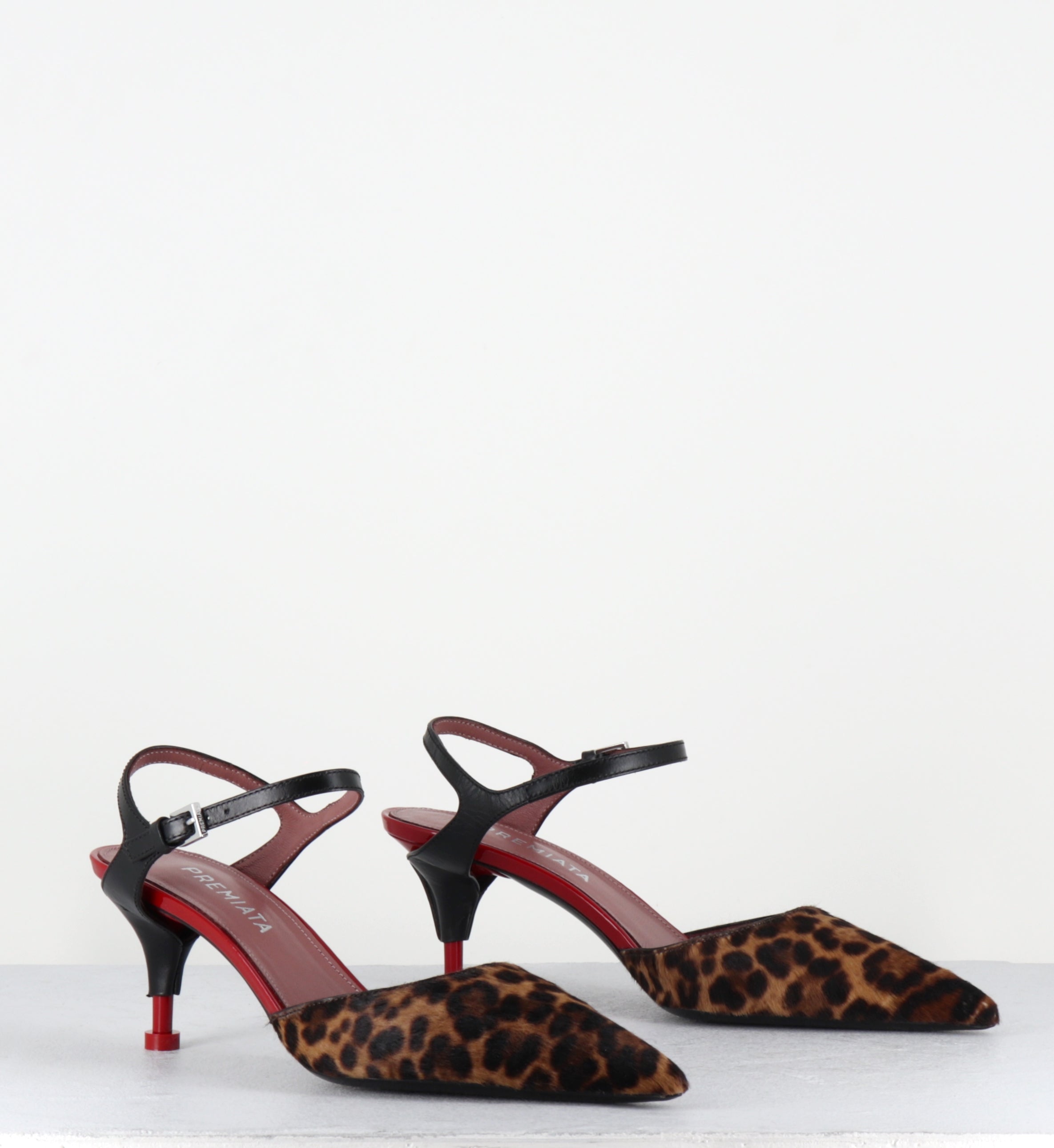 Escarpins bout pointu petit talon pony leopard 6 M7013 26 LEO MIELE