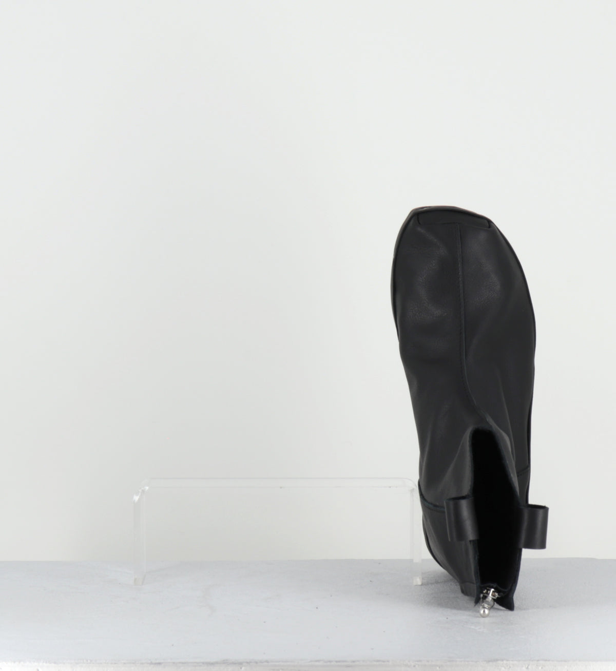 Bottines sabot en cuir noir - ROSIE DARK BLACK