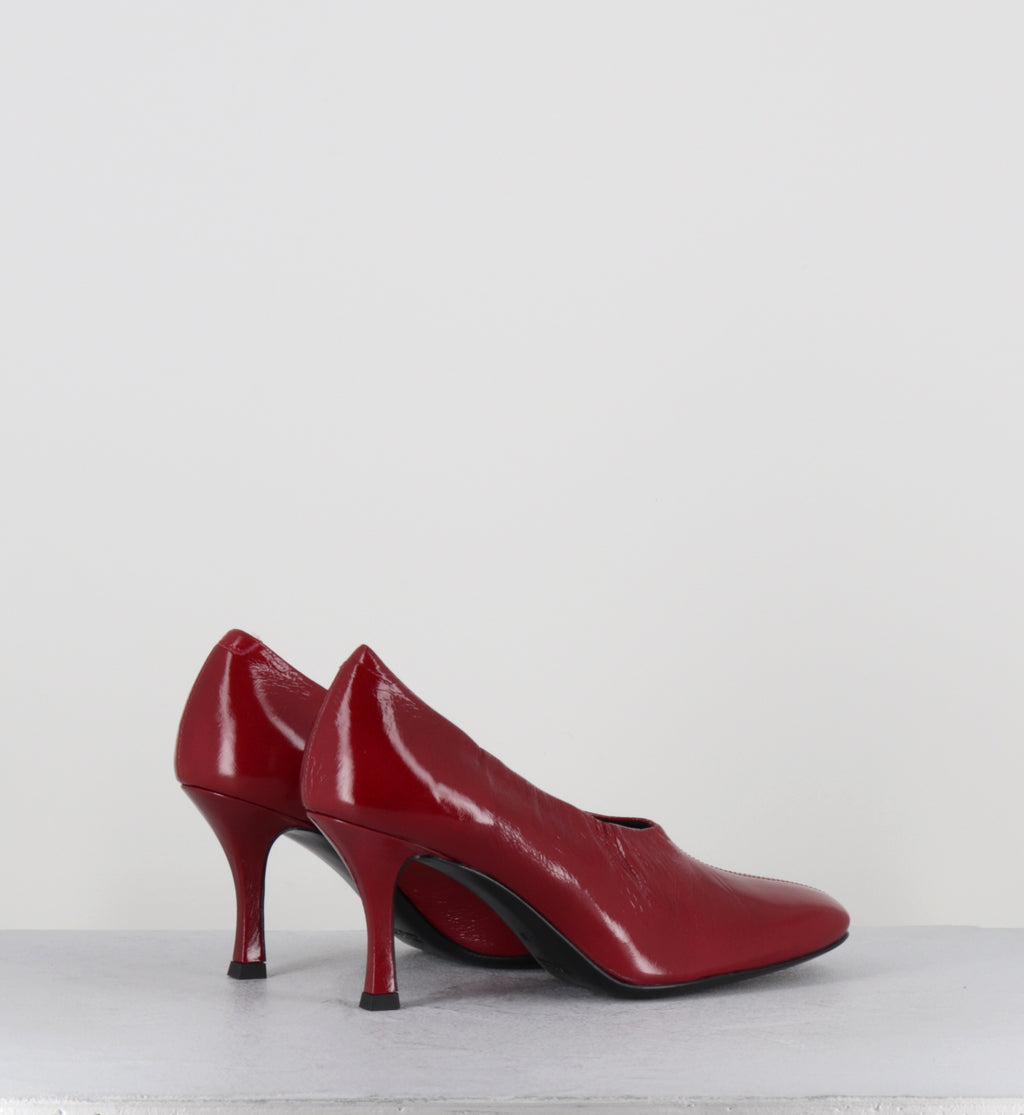 Escarpins à talon vernis rouge - MAE CANNES RUBY