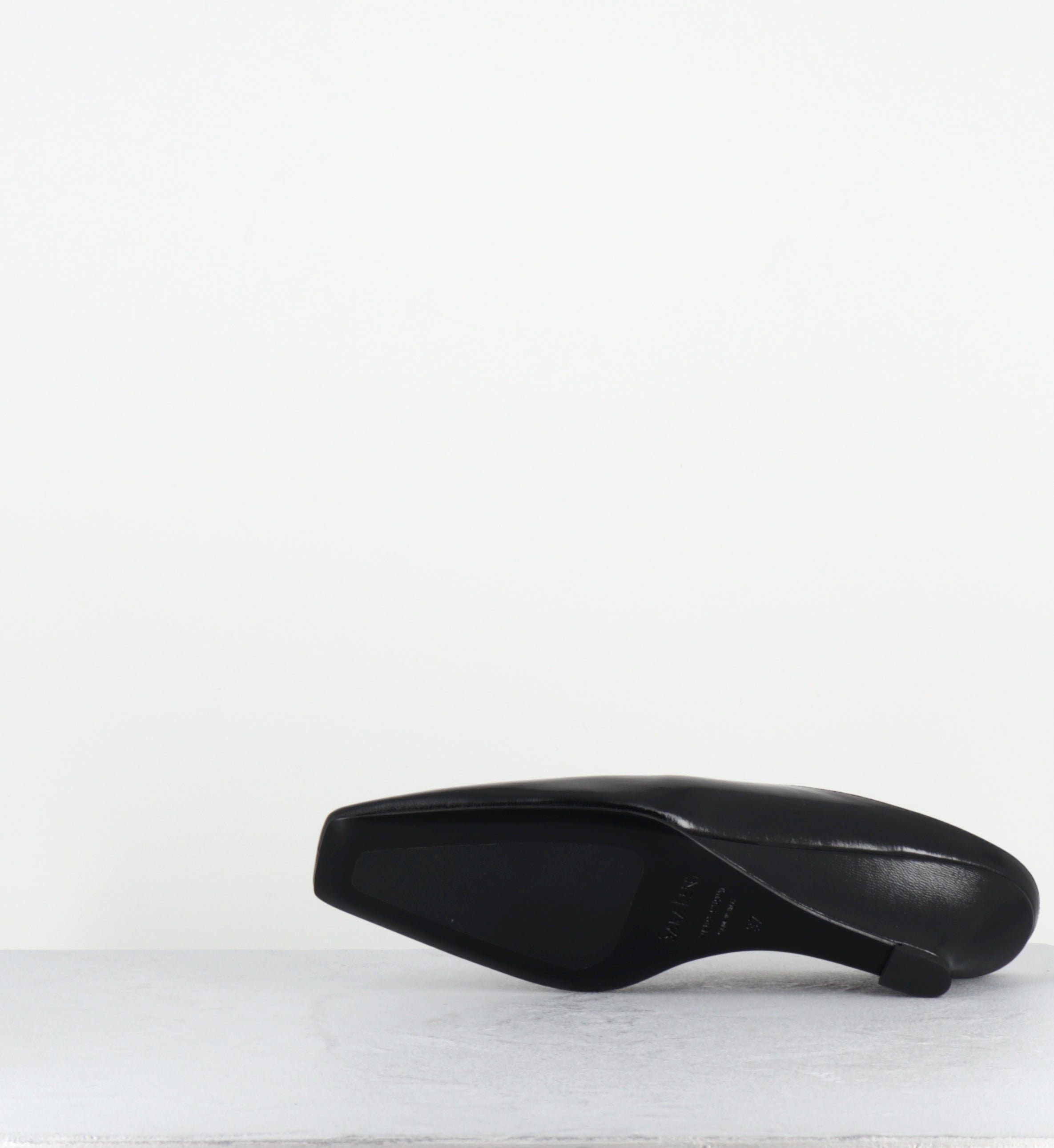 Mules compensées en cuir noir - S26316 HARRODS NERO