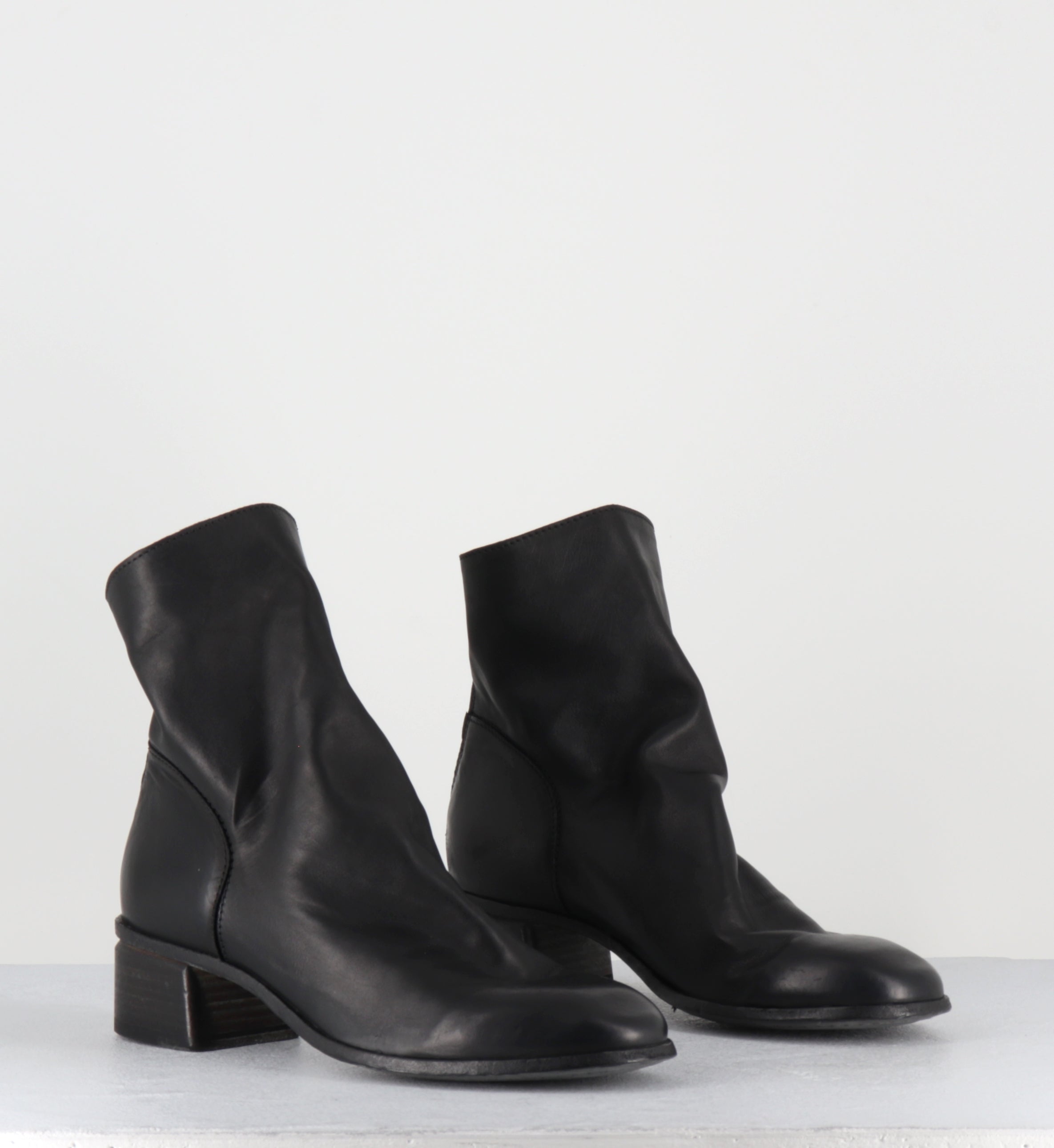 Boots en agneau noir - 51609 FOULARD NERO