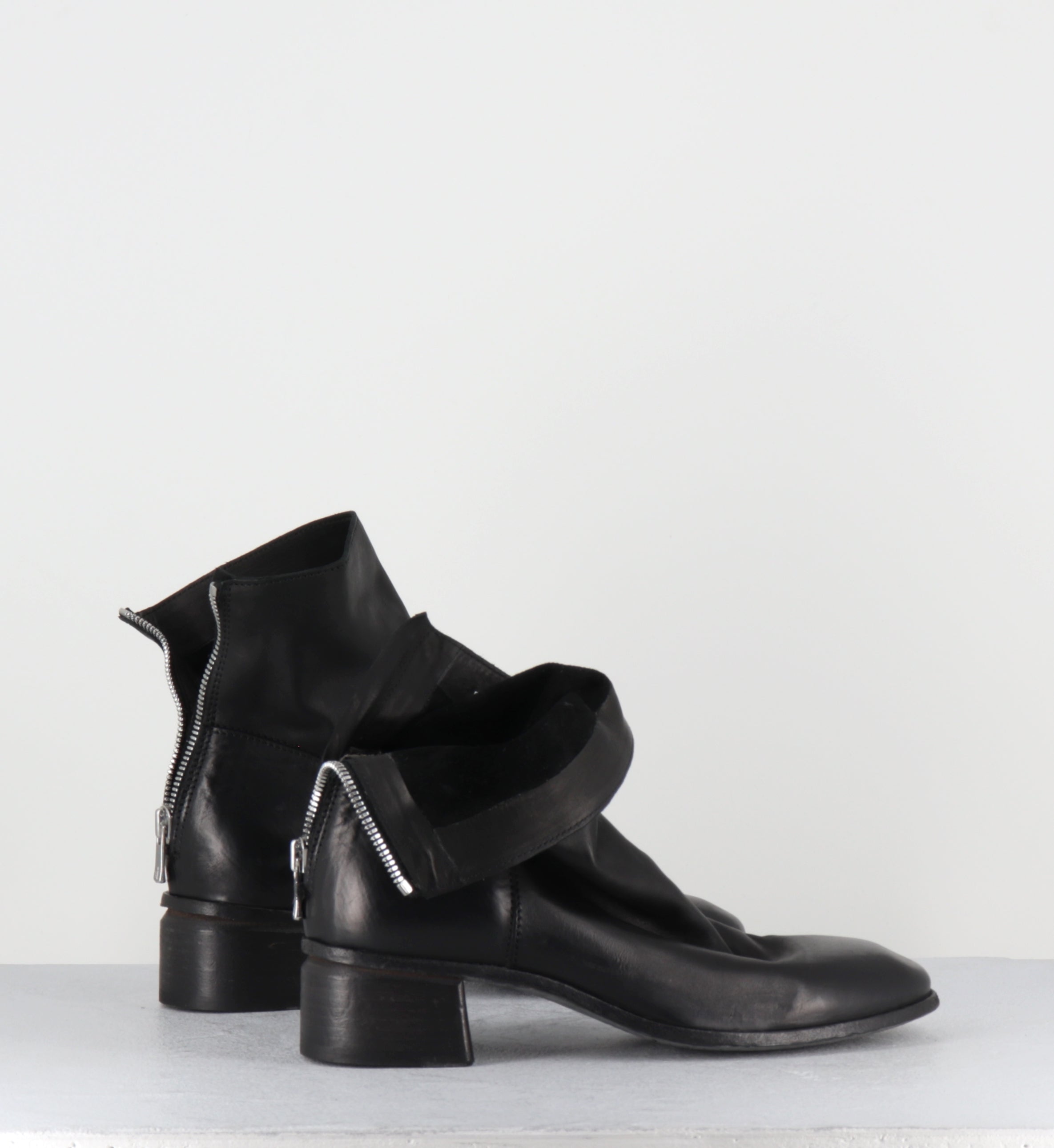 Boots en agneau noir - 51609 FOULARD NERO