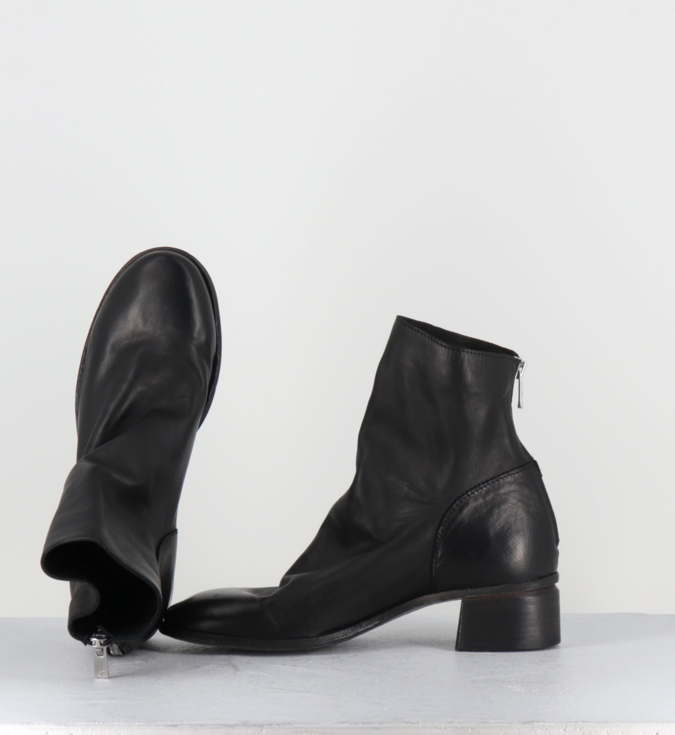 Boots en agneau noir - 51609 FOULARD NERO