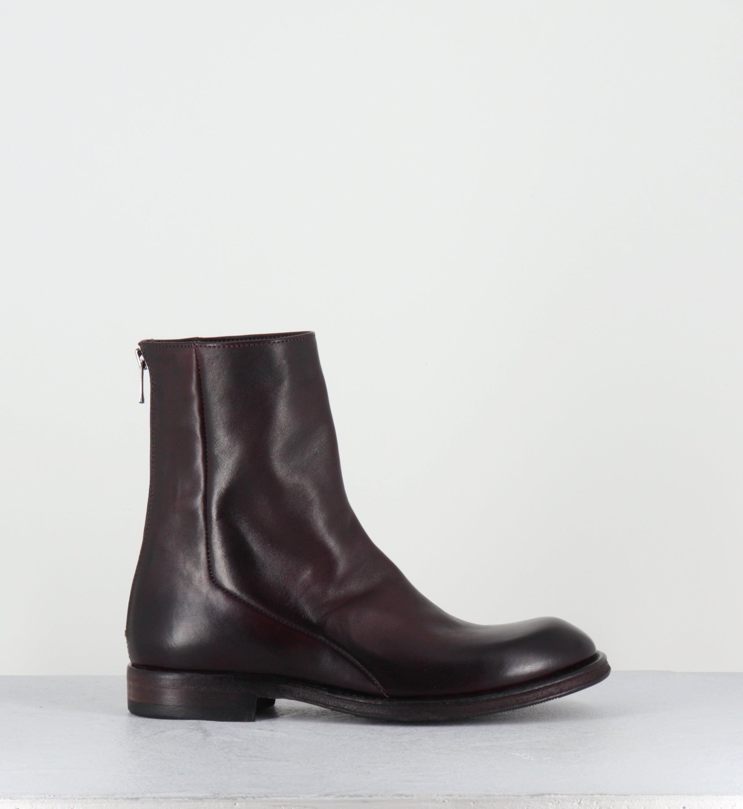 Boots en cuir prune - 51835 DIVE HORSE PRUGNIA