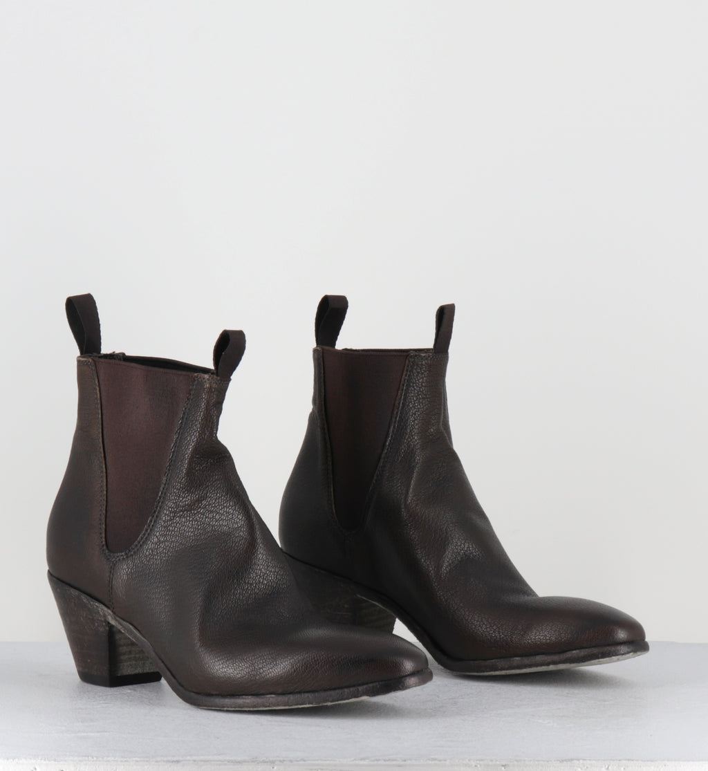 Bottines en cir marron lavé chelsea boots - 51944 PRAIA MILITARE