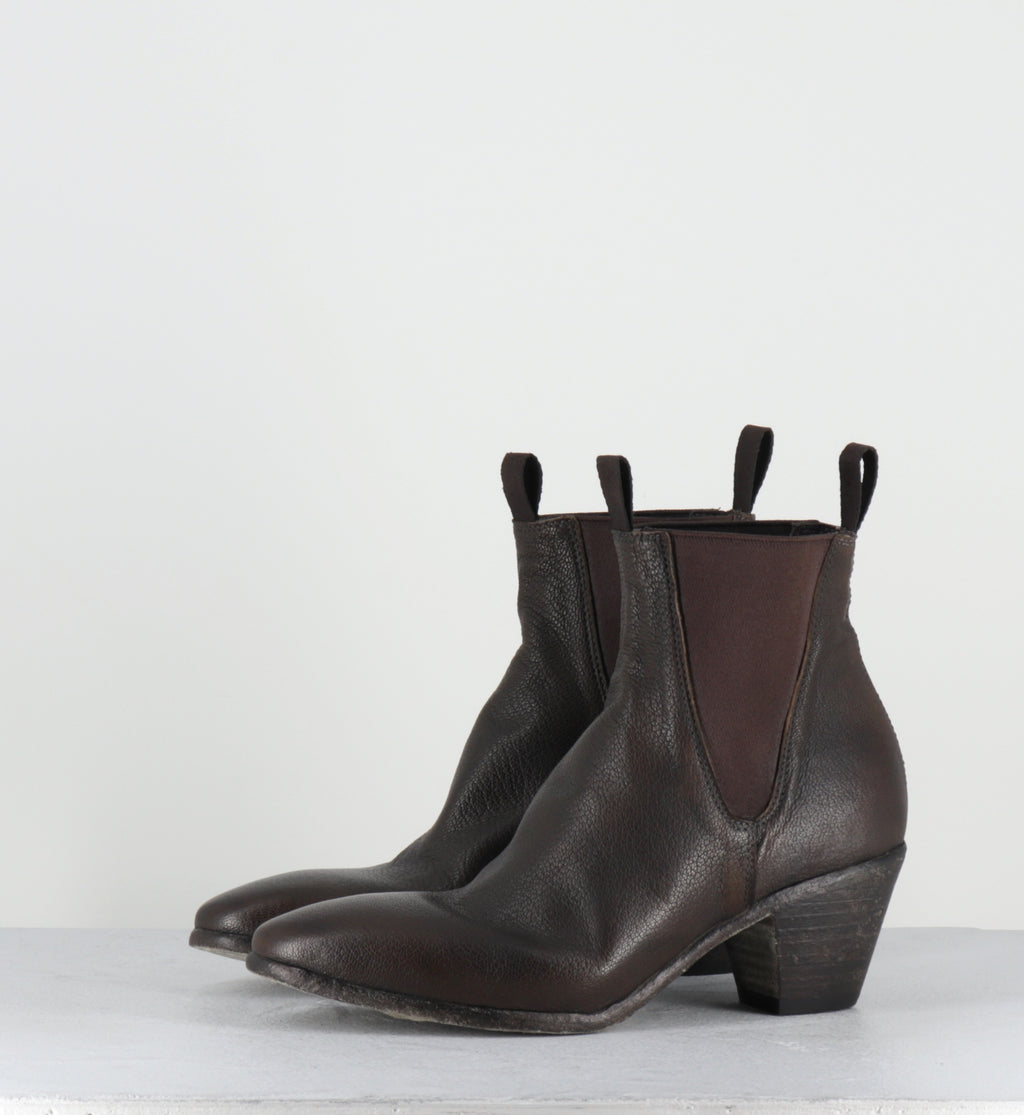 Bottines en cir marron lavé chelsea boots - 51944 PRAIA MILITARE