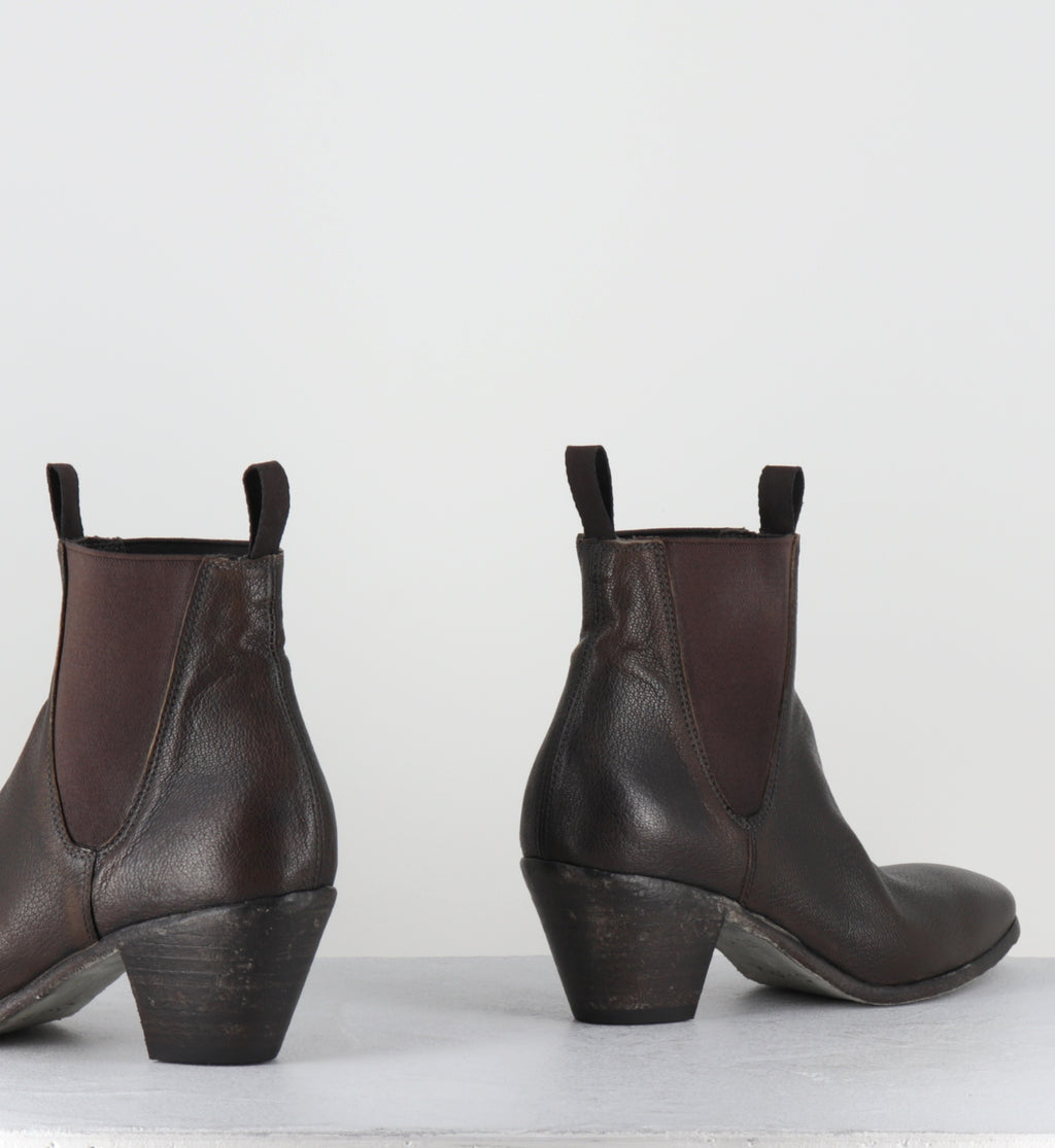 Bottines en cir marron lavé chelsea boots - 51944 PRAIA MILITARE