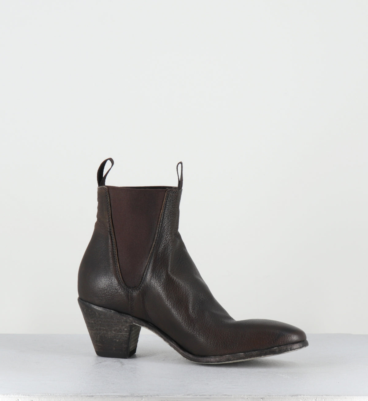 Bottines en cir marron lavé chelsea boots - 51944 PRAIA MILITARE