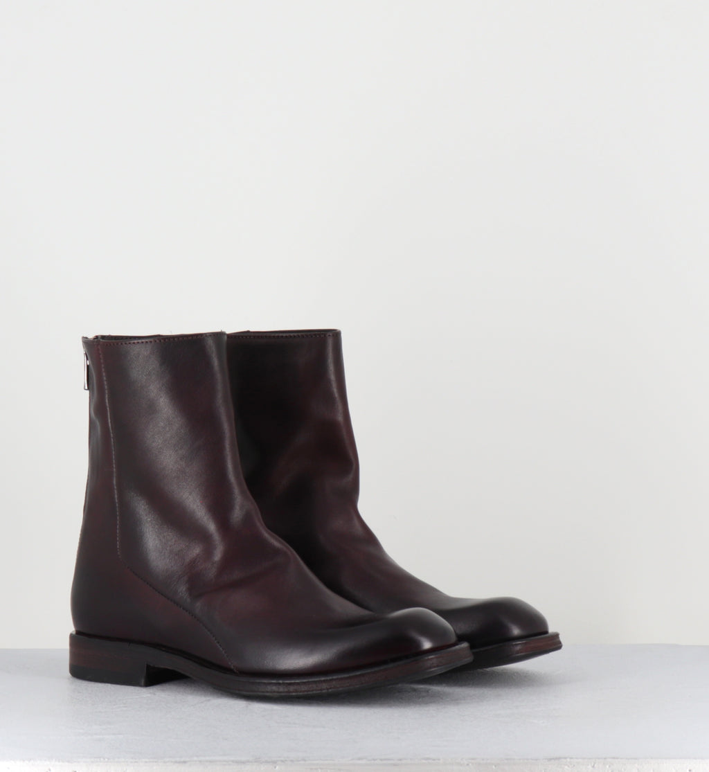 Boots en cuir prune - 51835 DIVE HORSE PRUGNIA