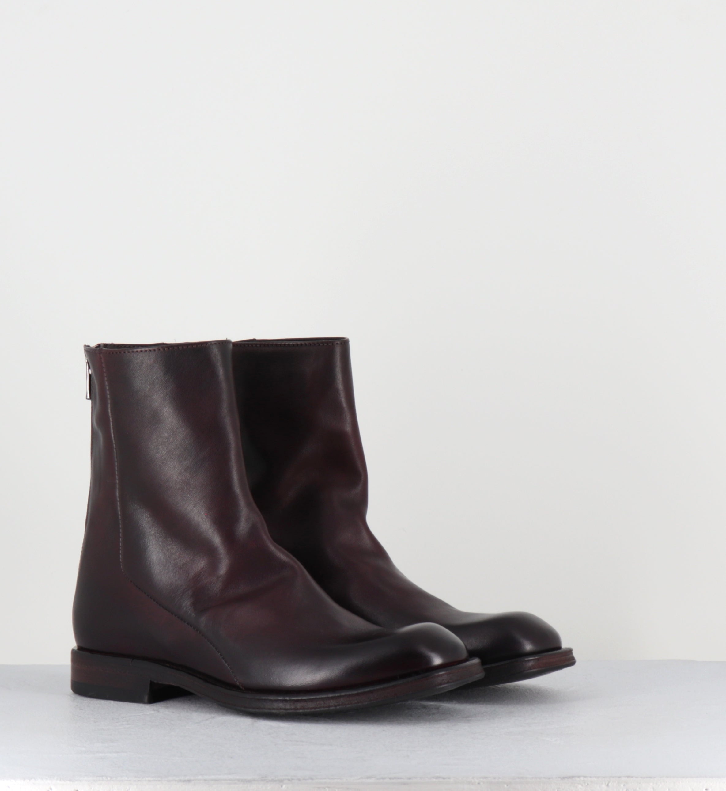 Boots en cuir prune - 51835 DIVE HORSE PRUGNIA