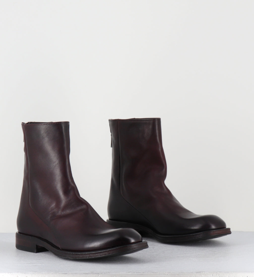 Boots en cuir prune - 51835 DIVE HORSE PRUGNIA