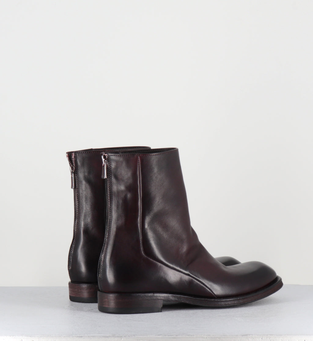 Boots en cuir prune - 51835 DIVE HORSE PRUGNIA
