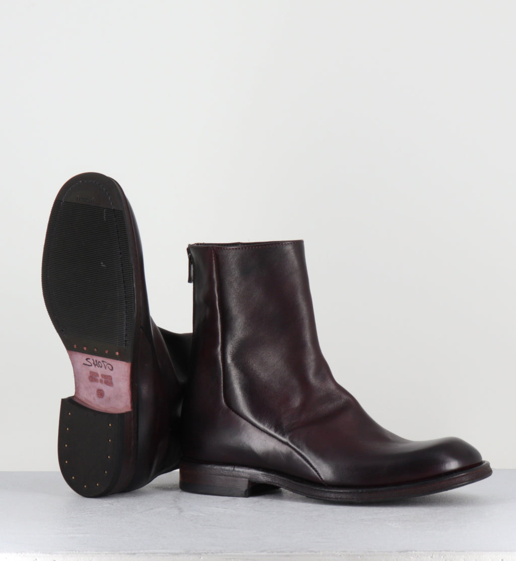 Boots en cuir prune - 51835 DIVE HORSE PRUGNIA
