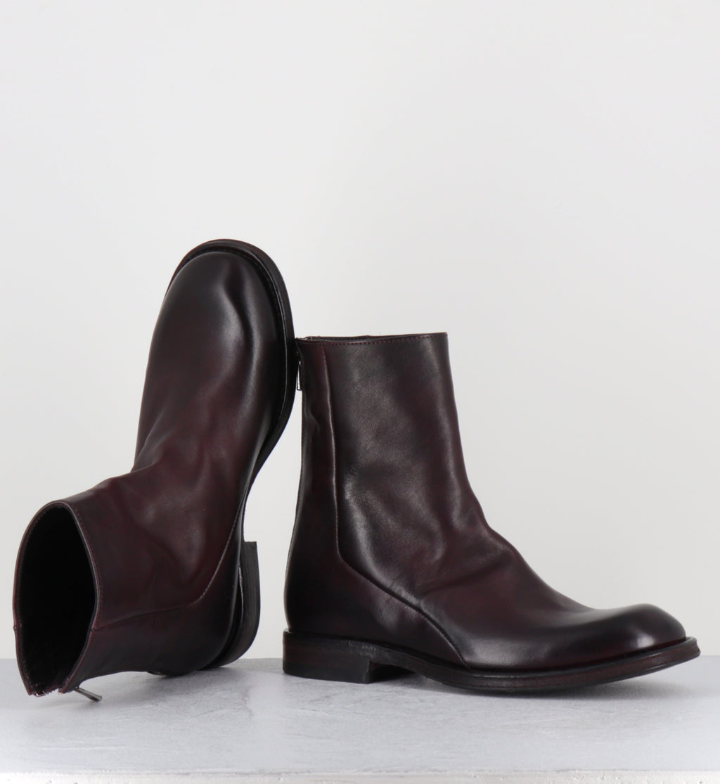 Boots en cuir prune - 51835 DIVE HORSE PRUGNIA