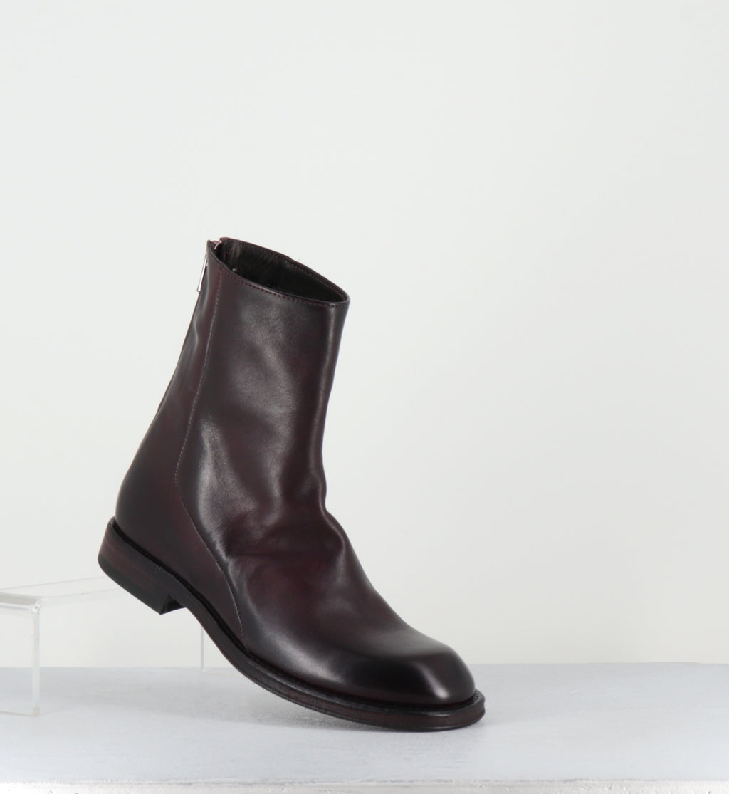 Boots en cuir prune - 51835 DIVE HORSE PRUGNIA