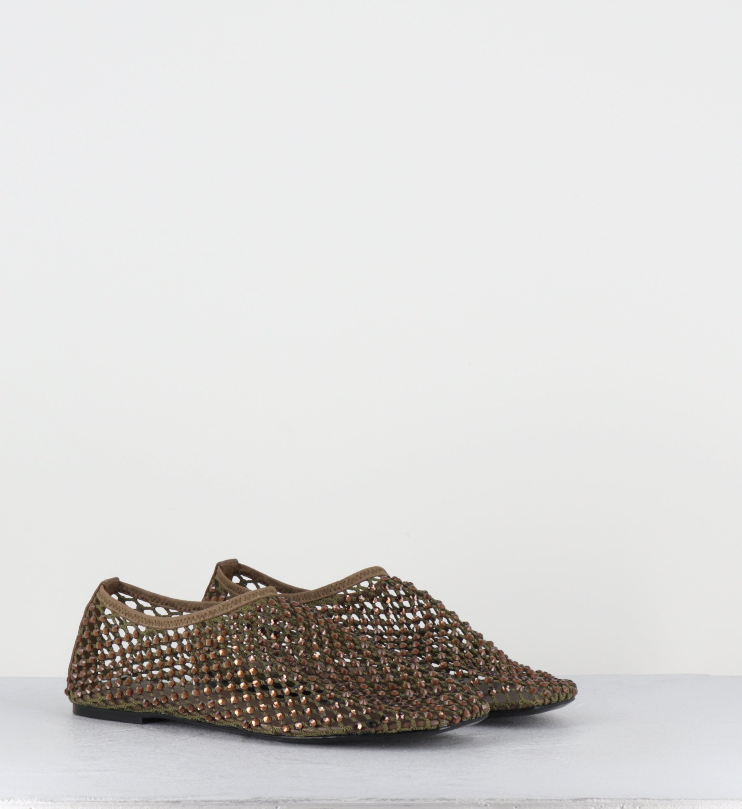Chaussures mesh & strass kaki - R11 PE26 ARMY