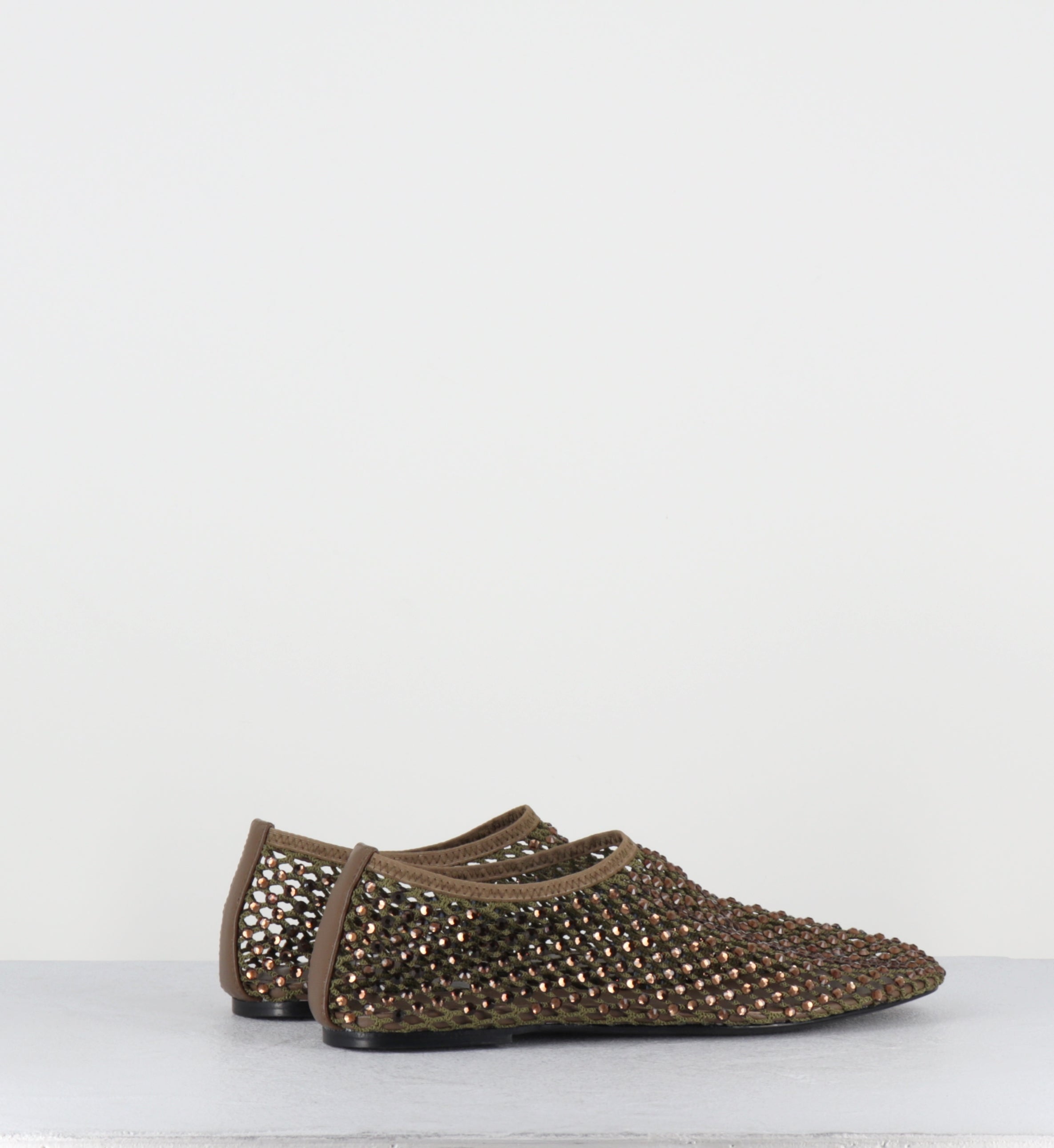 Chaussures mesh & strass kaki - R11 PE26 ARMY