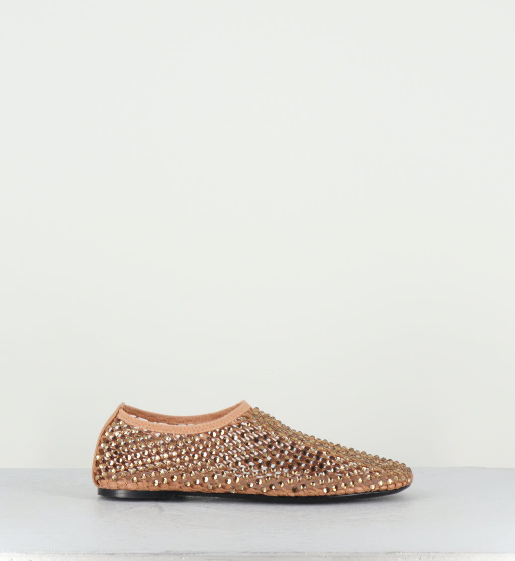 Chaussures mesh & strass beige - R11 PE26 SAHARA