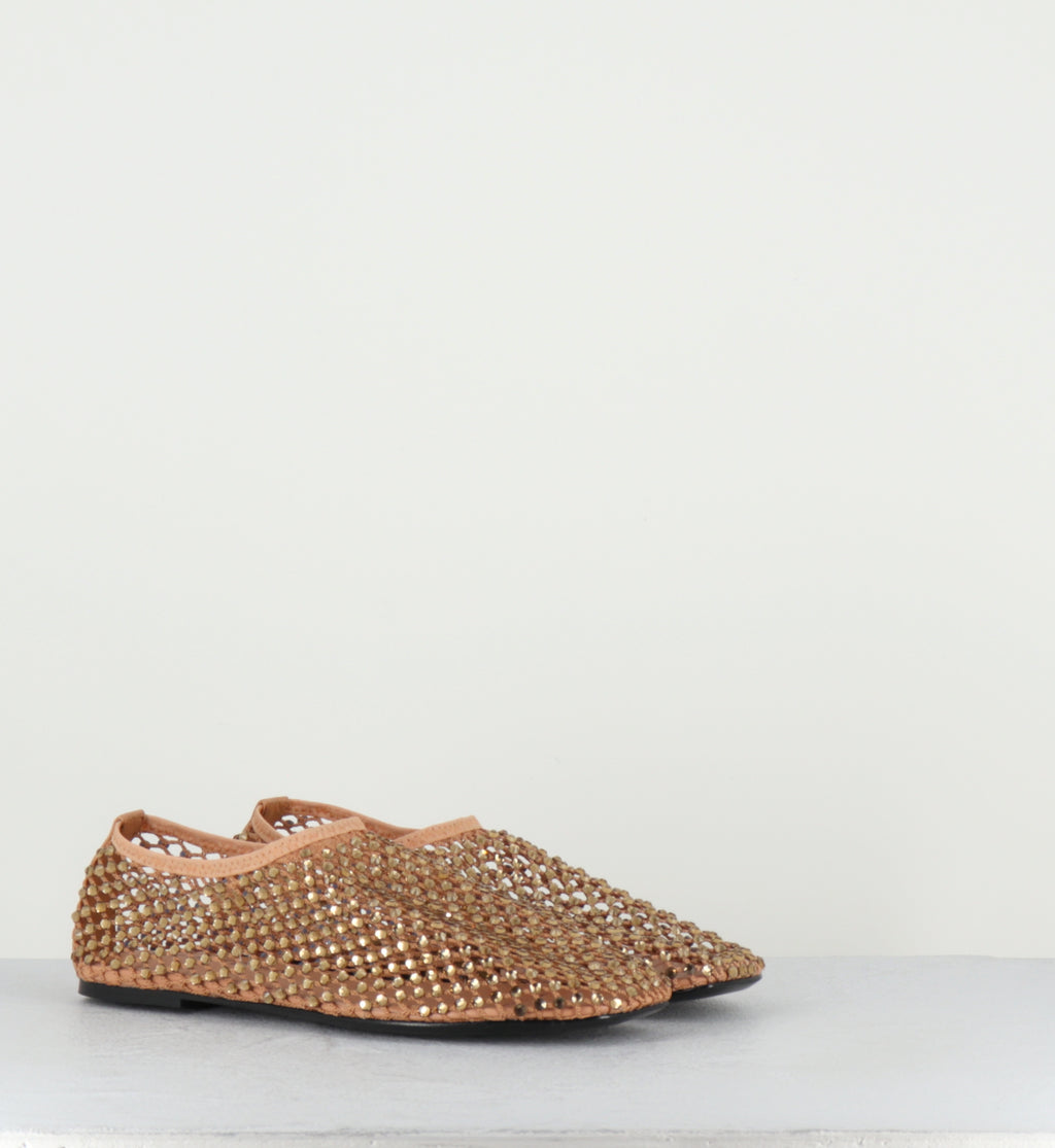 Chaussures mesh & strass beige - R11 PE26 SAHARA