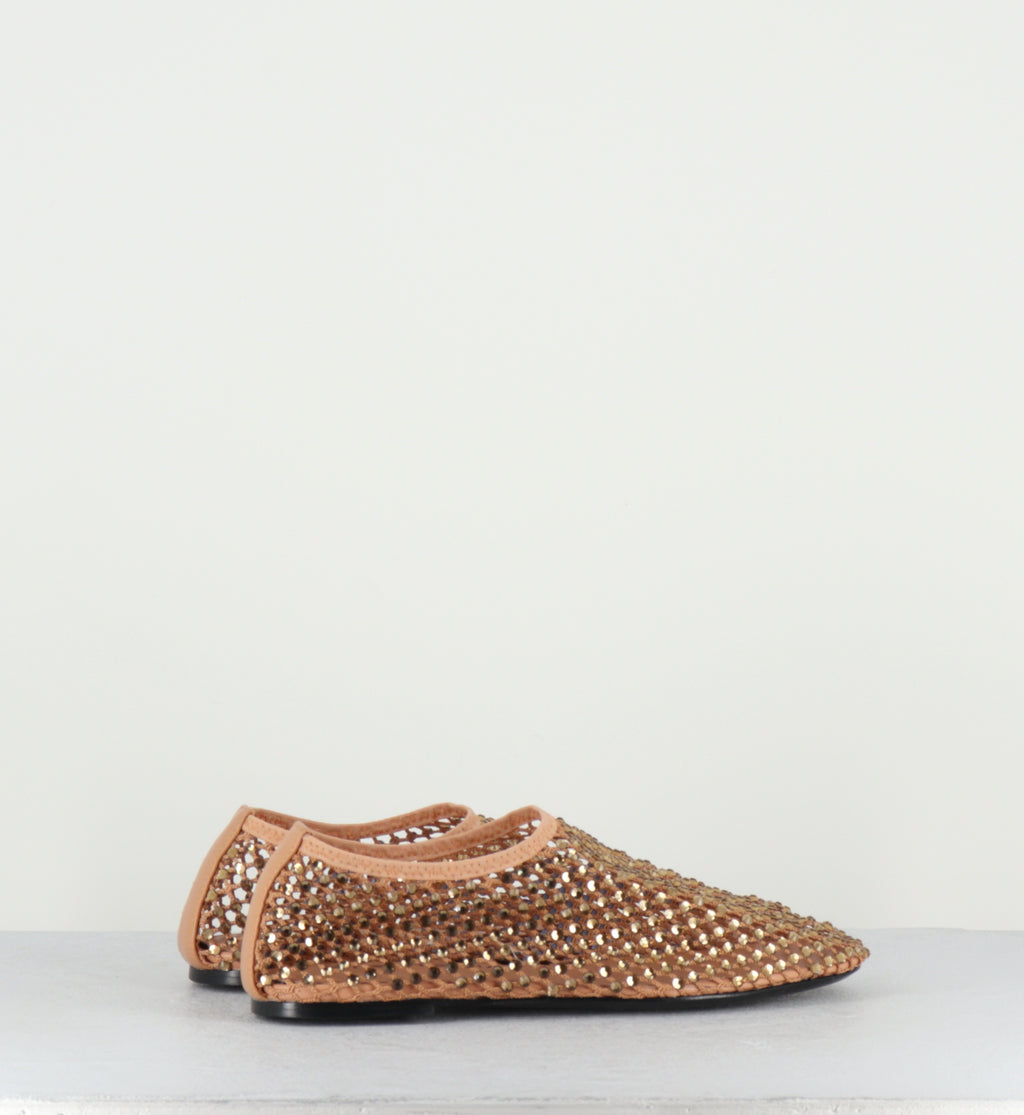 Chaussures mesh & strass beige - R11 PE26 SAHARA
