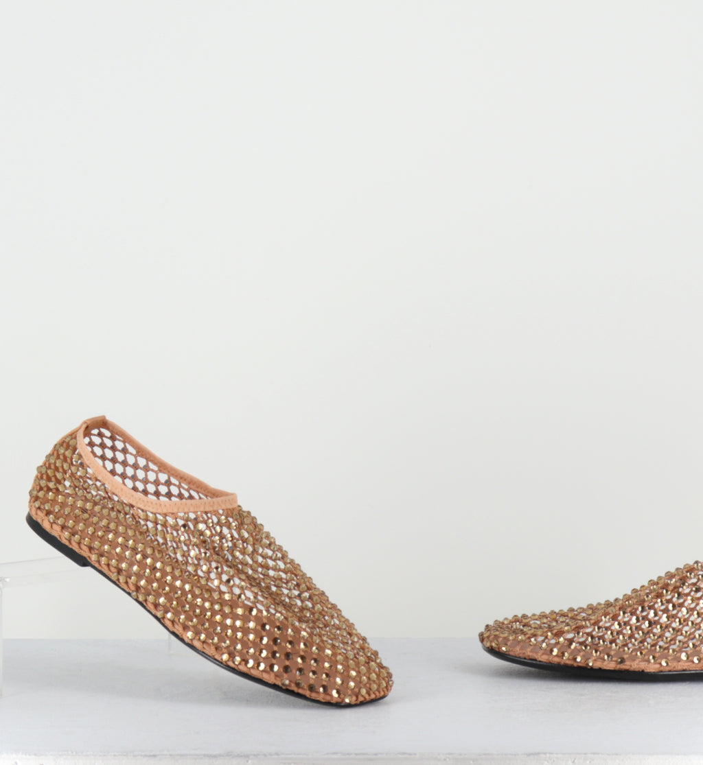Chaussures mesh & strass beige - R11 PE26 SAHARA