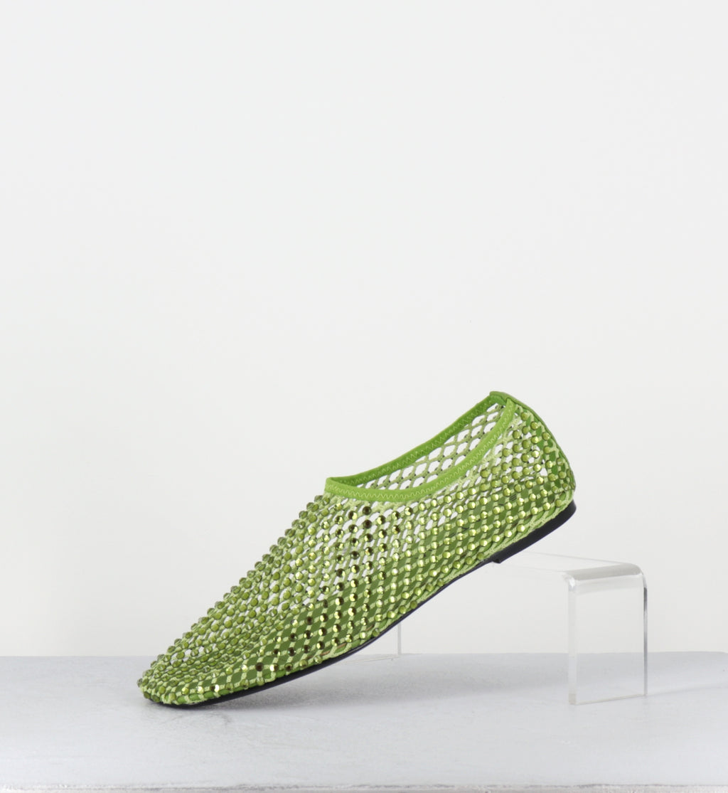 Chaussures mesh & strass vert - R11 PE26 FELCE