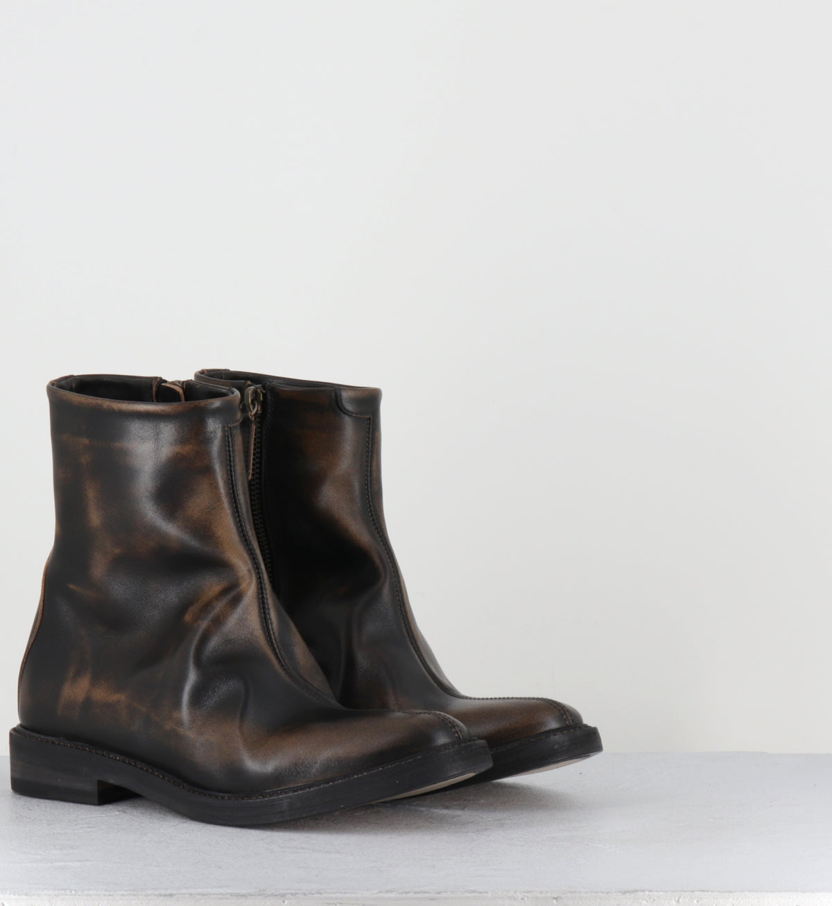 Japanese brown boots - BELEGIO BISCOTTO COWHIDE