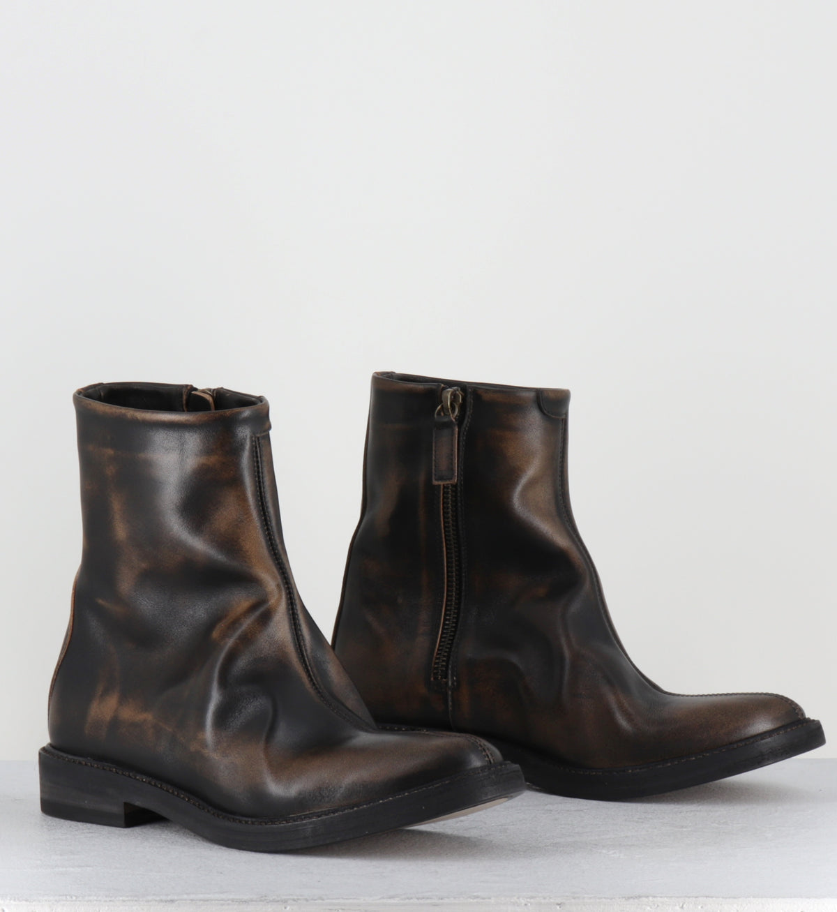 Japanese brown boots - BELEGIO BISCOTTO COWHIDE