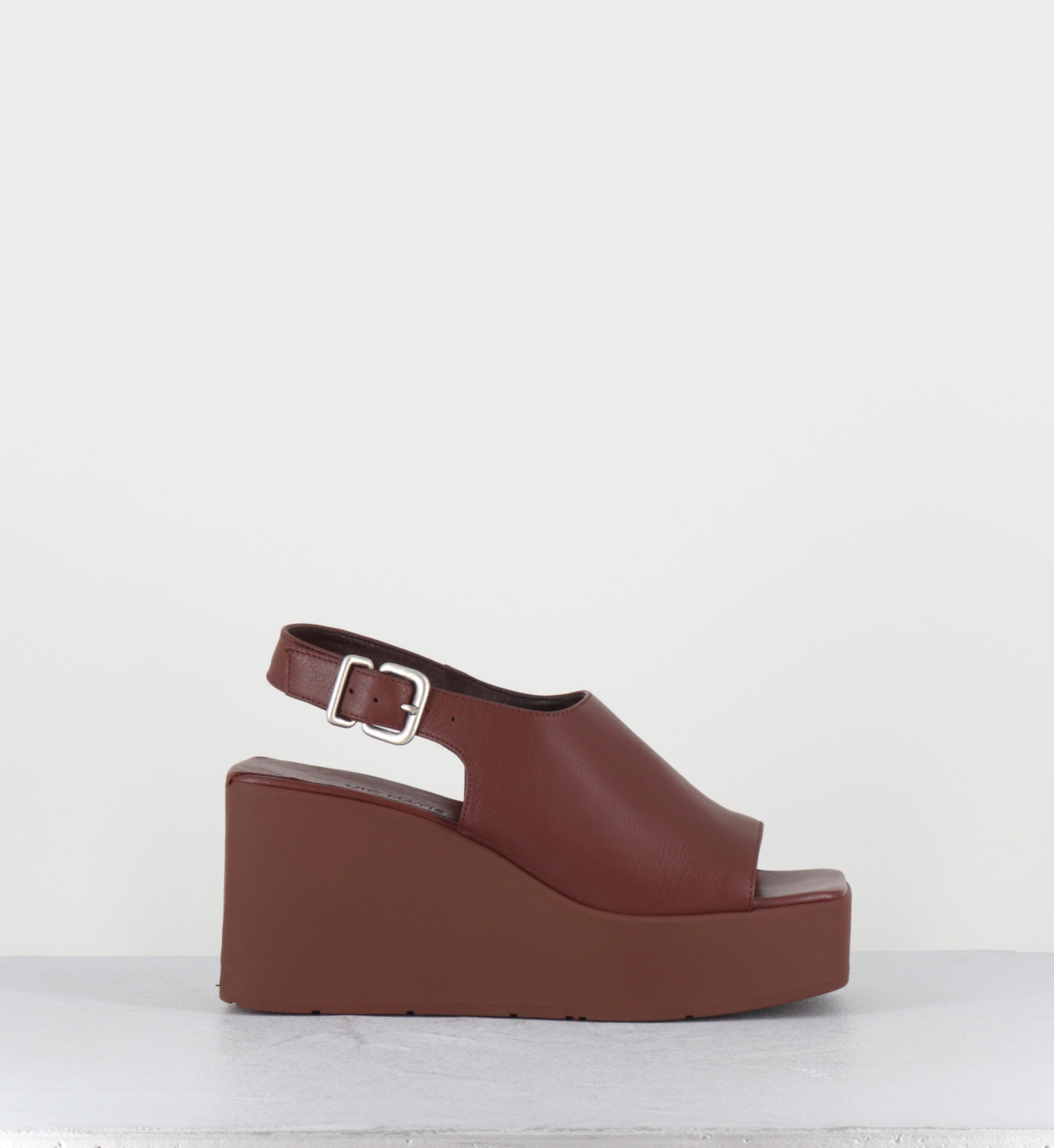 Sandales copensées en cuir marron - 1K5454D TRAVEL EBANO
