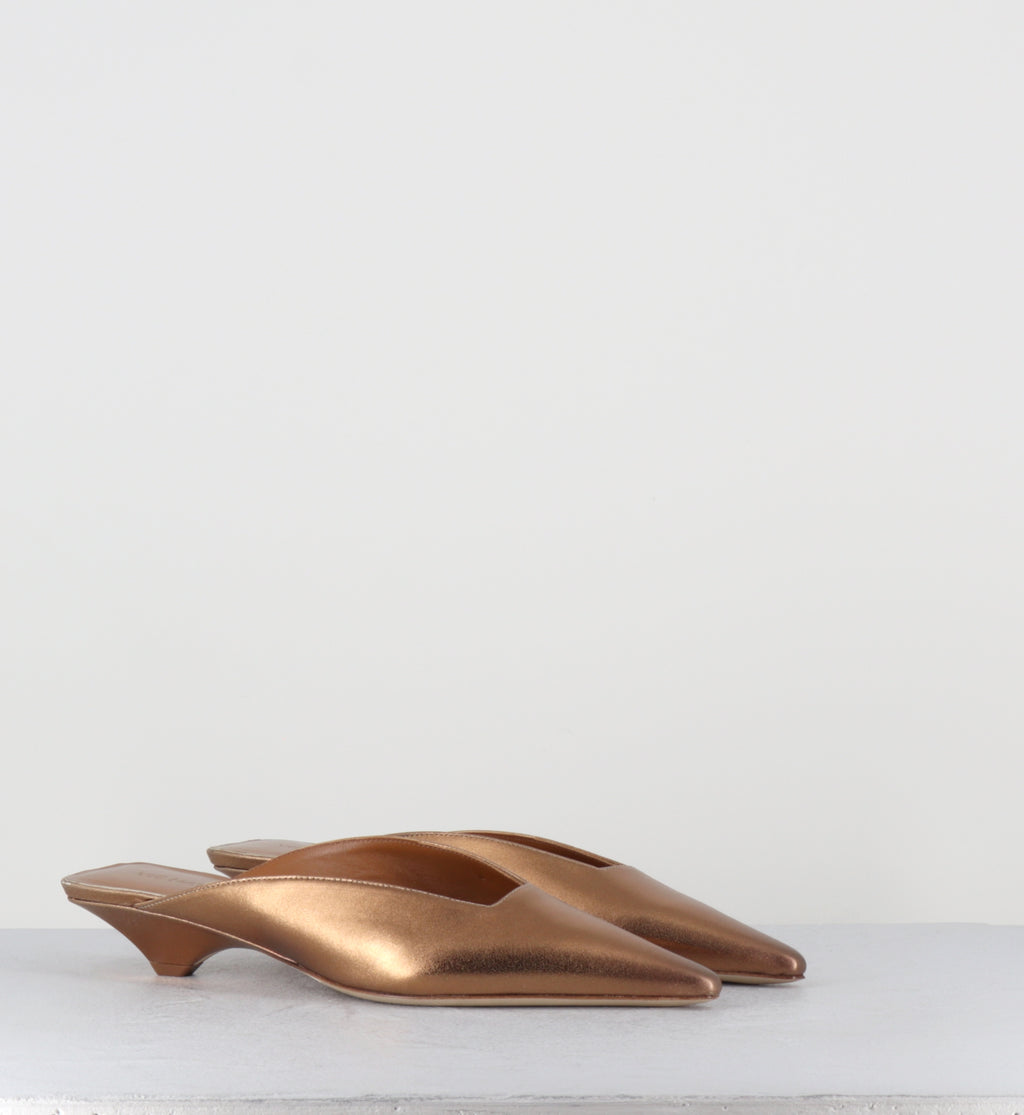 Mules pointues cuir bronze - 1K5702D NAPLUX BRONZE