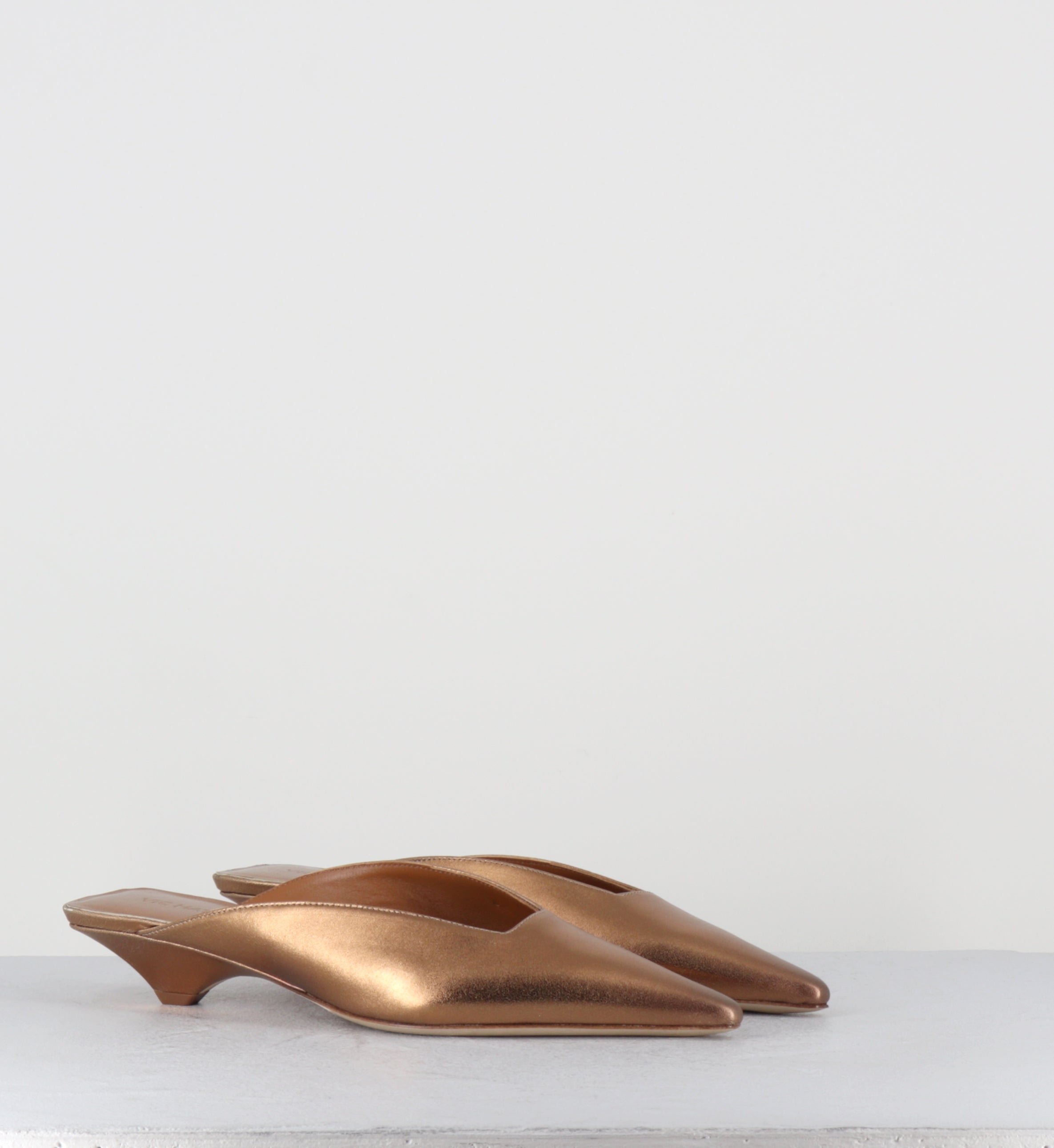 Mules pointues cuir bronze - 1K5702D NAPLUX BRONZE