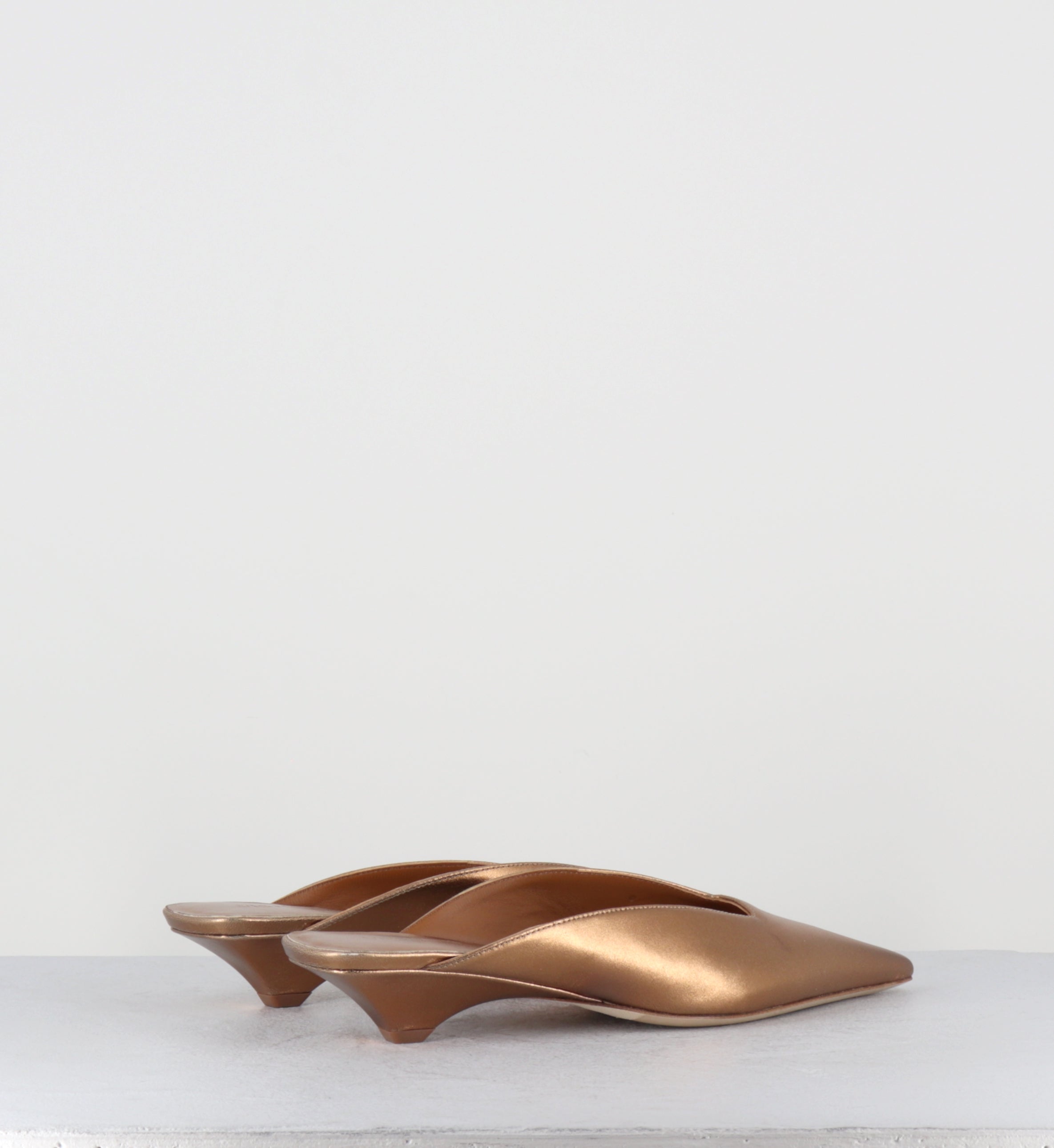 Mules pointues cuir bronze - 1K5702D NAPLUX BRONZE
