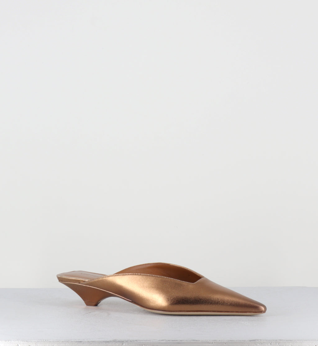 Mules pointues cuir bronze - 1K5702D NAPLUX BRONZE