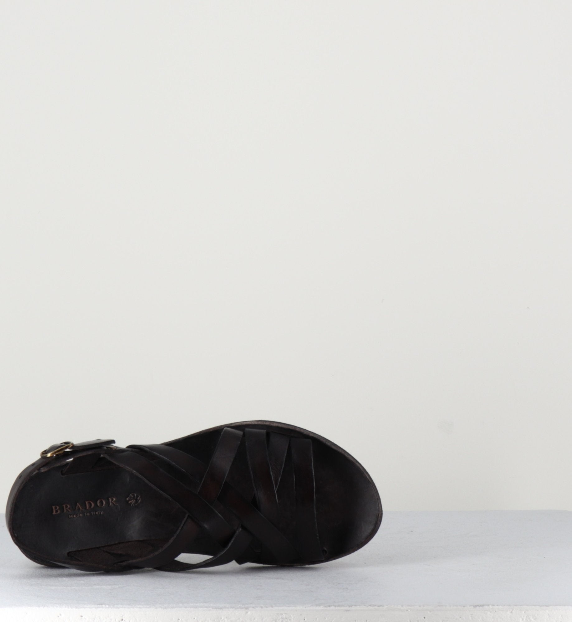 Sandales multi-brides en cuir marron - 34506 MORO