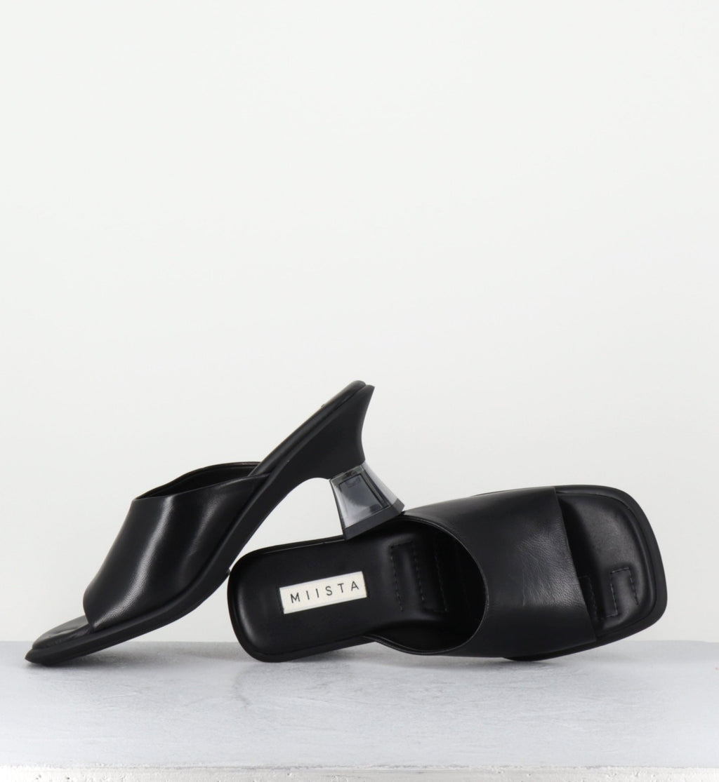 SYNTHIA BLACK SANDALS