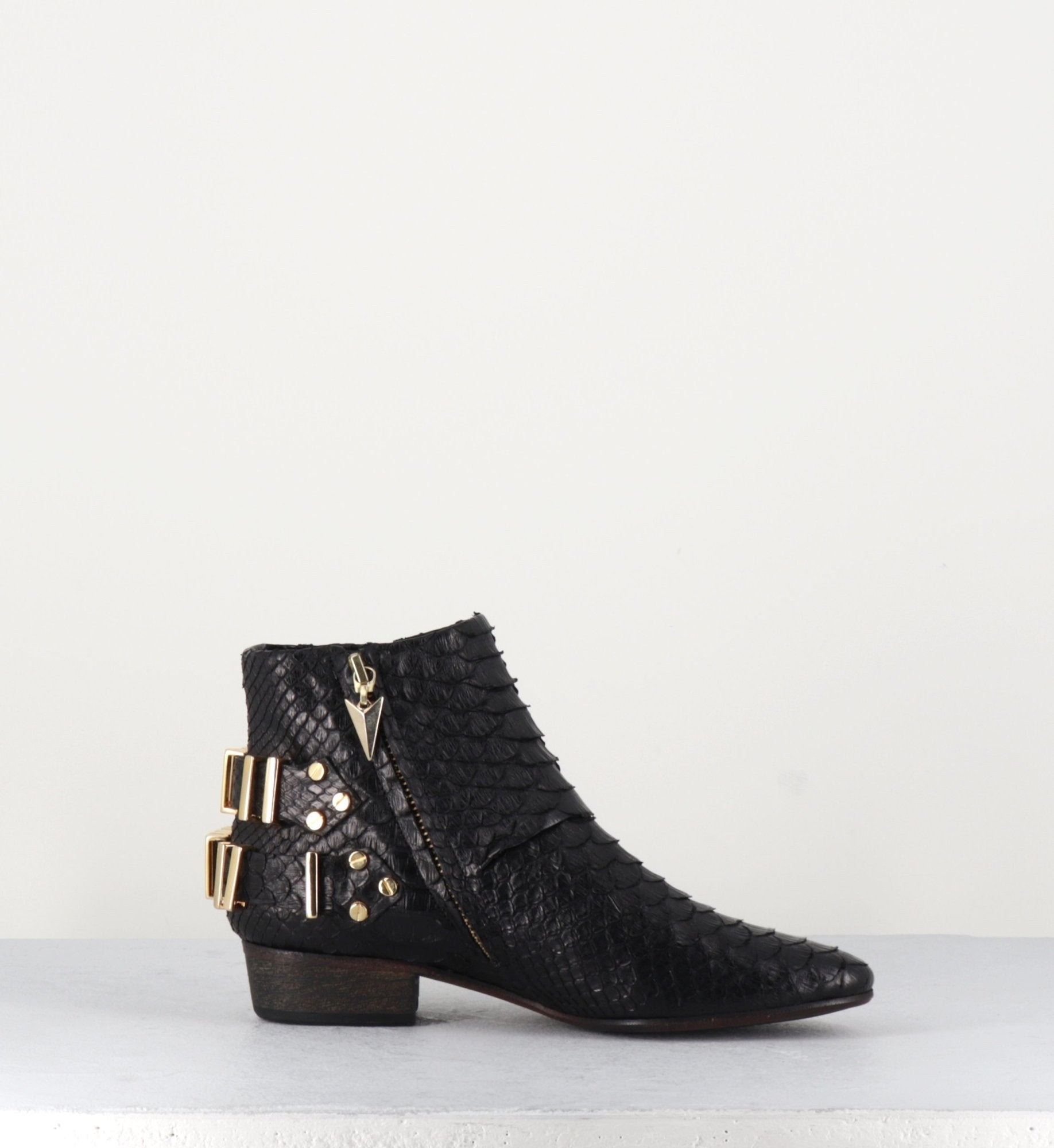 BOOTS  LO PYTHON BLACK/GOLD - FURY LONDON