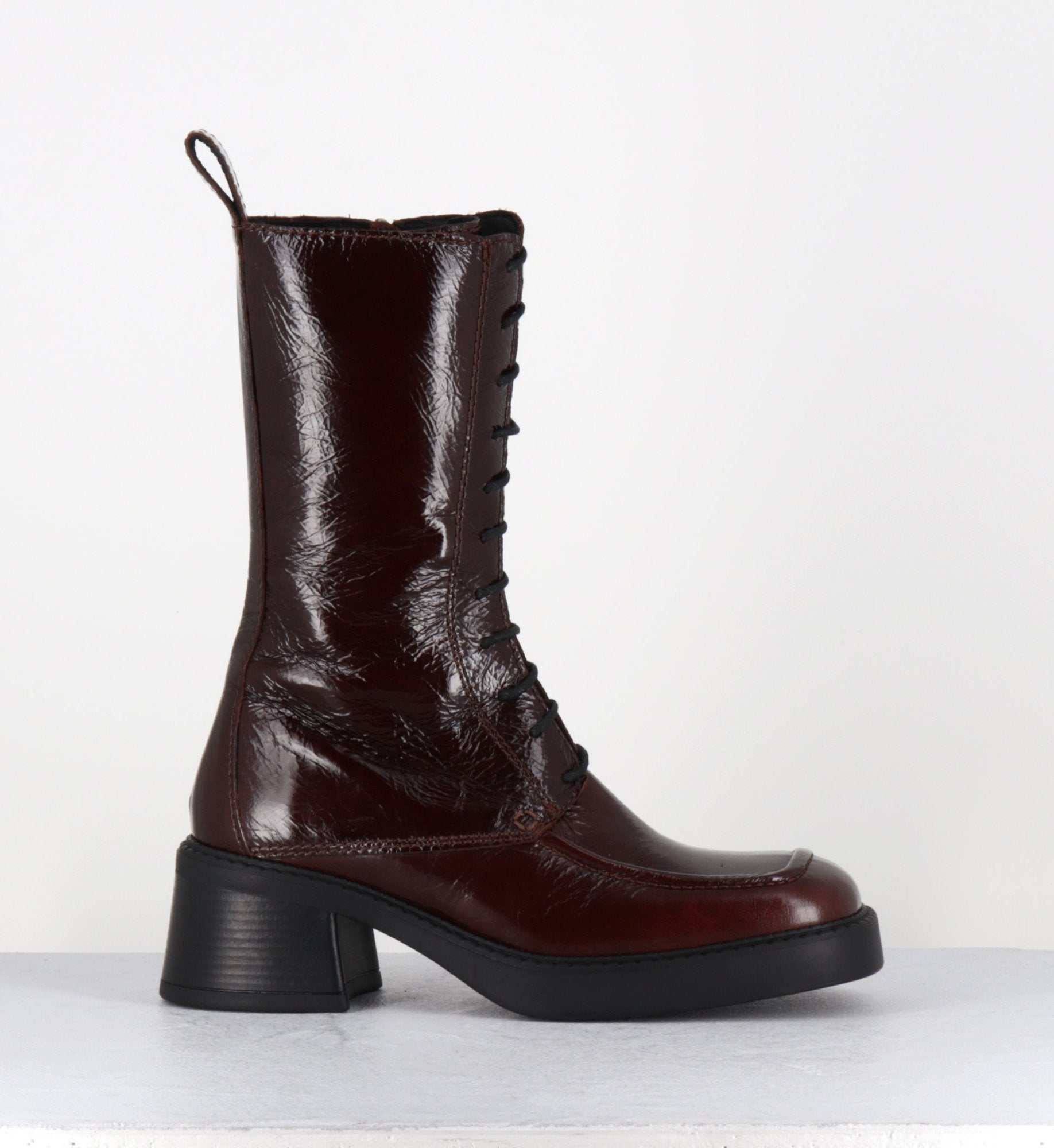 AGUSTINA DARK BROWN BOOTS
