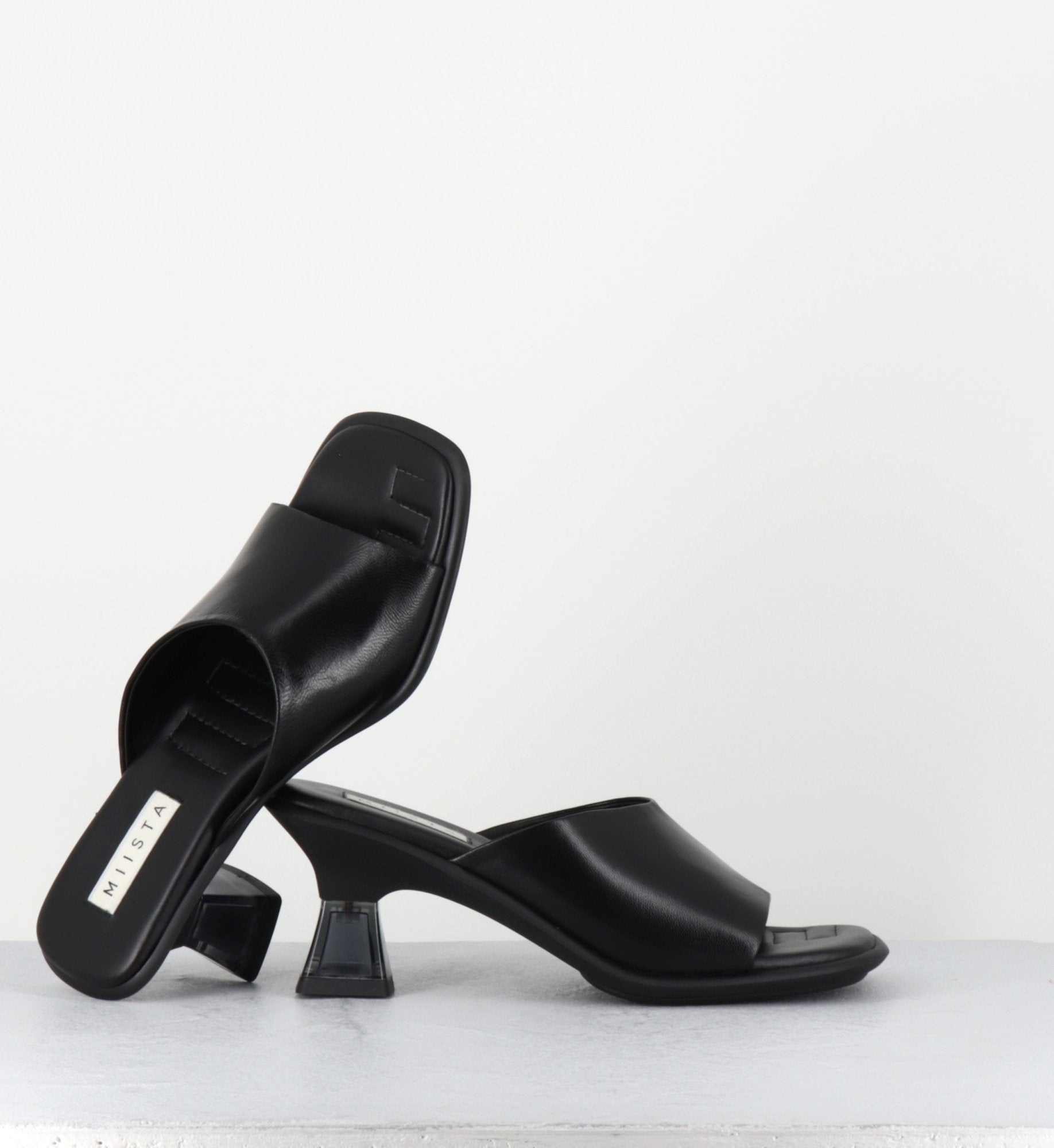SYNTHIA BLACK SANDALS
