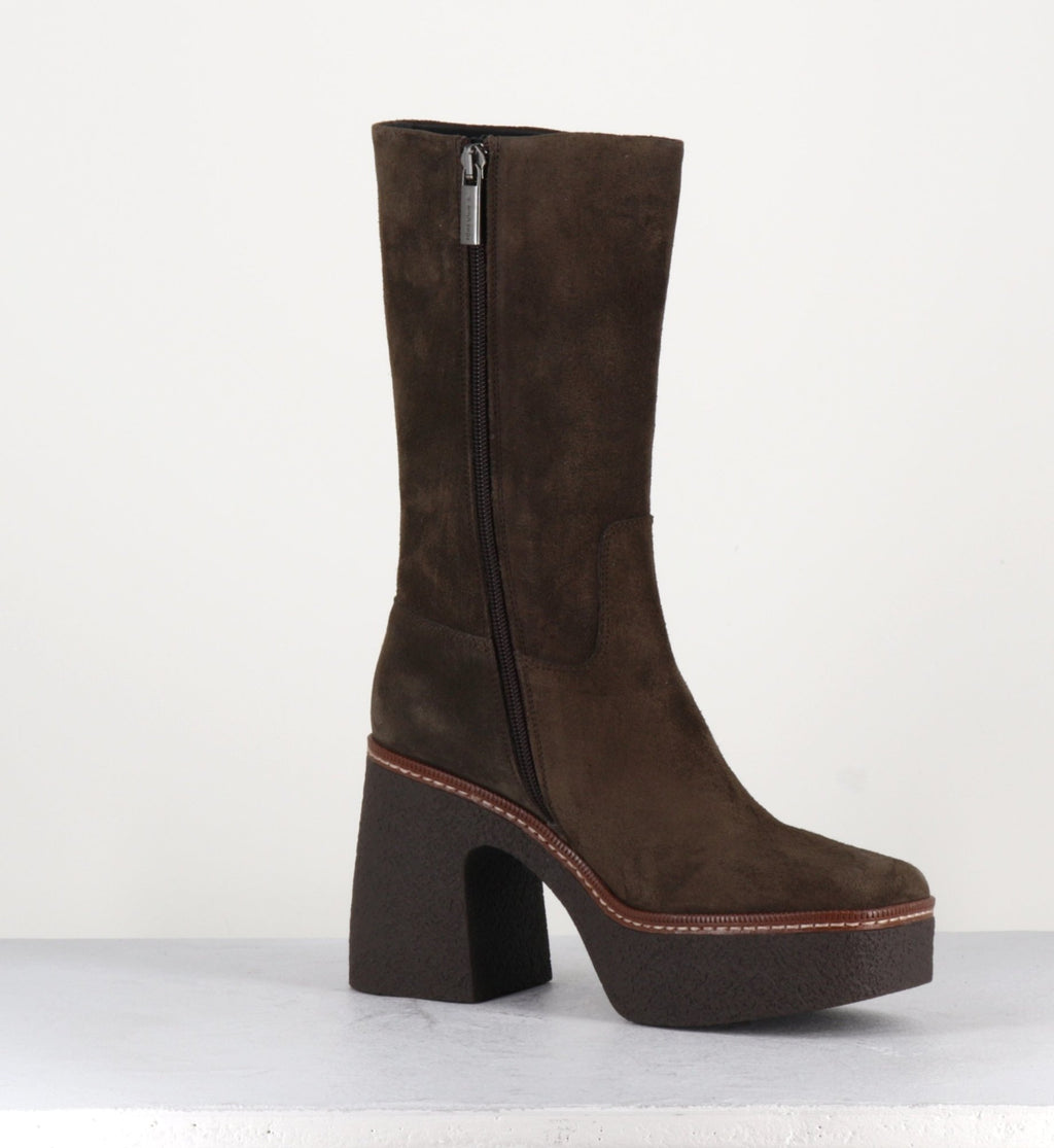70s Platforms Boots - CARLA21 HIGH FANGO