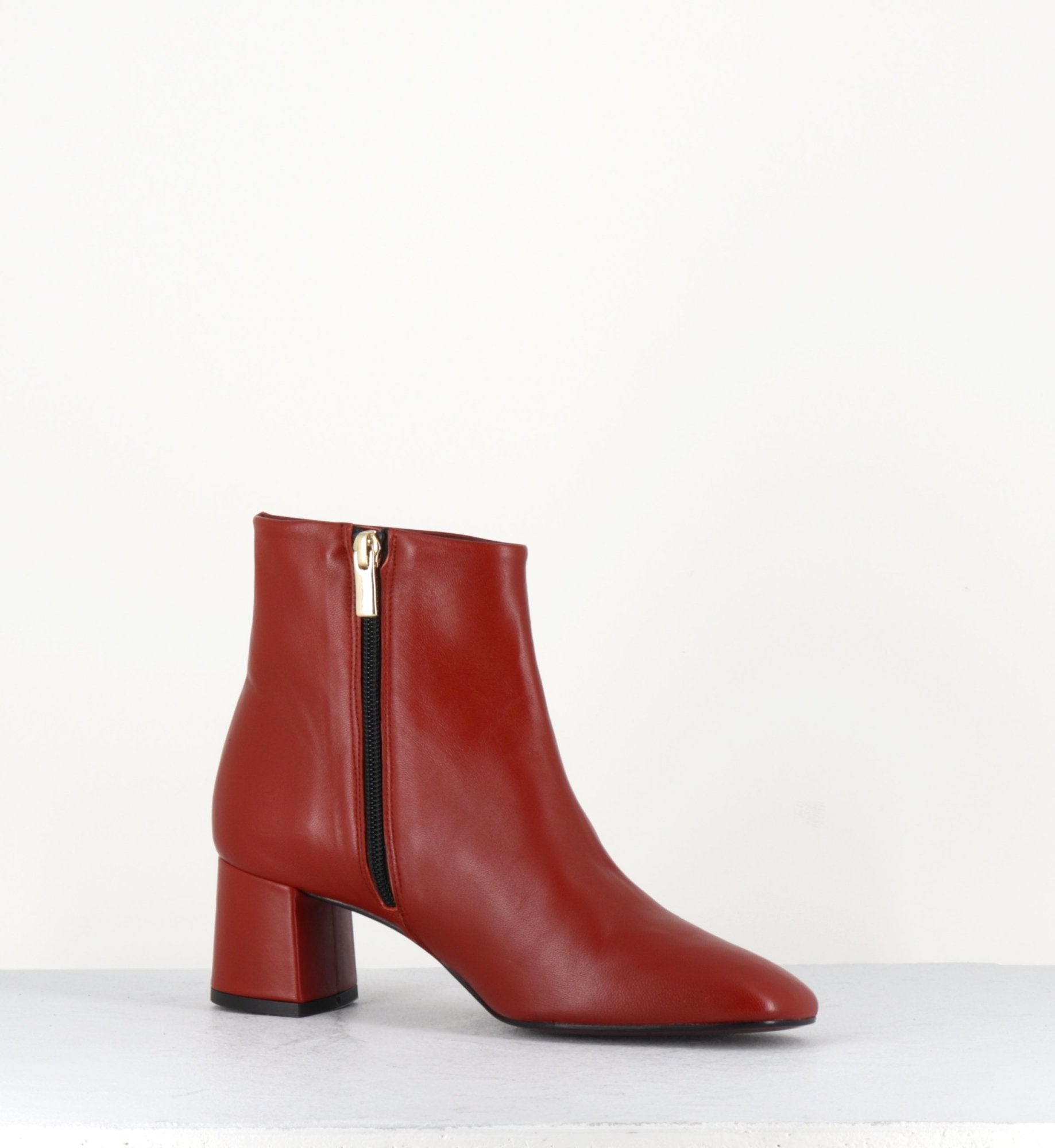 Bottines en cuir brique THERESE  Sofia 2- Avril Gau