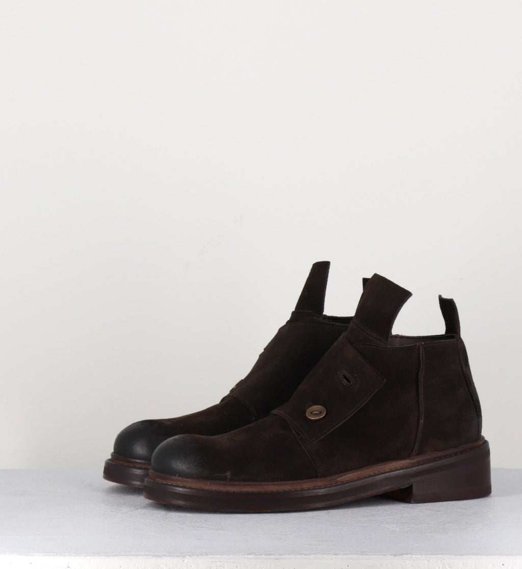 Derbies en nubuck marron - TOUCH03 PIPER