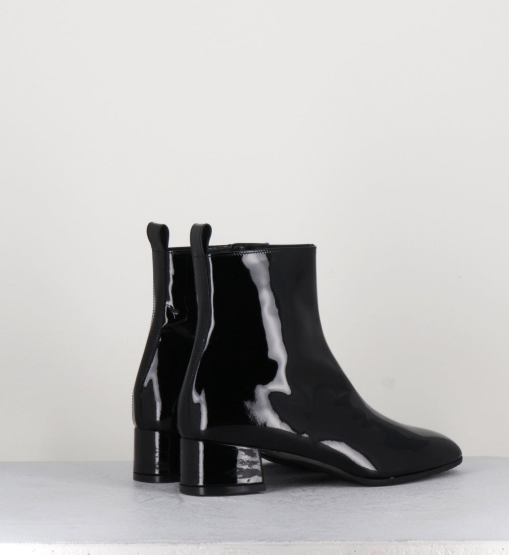 Boots 60s en cuir vernis noir - JANE VERNICE NERO